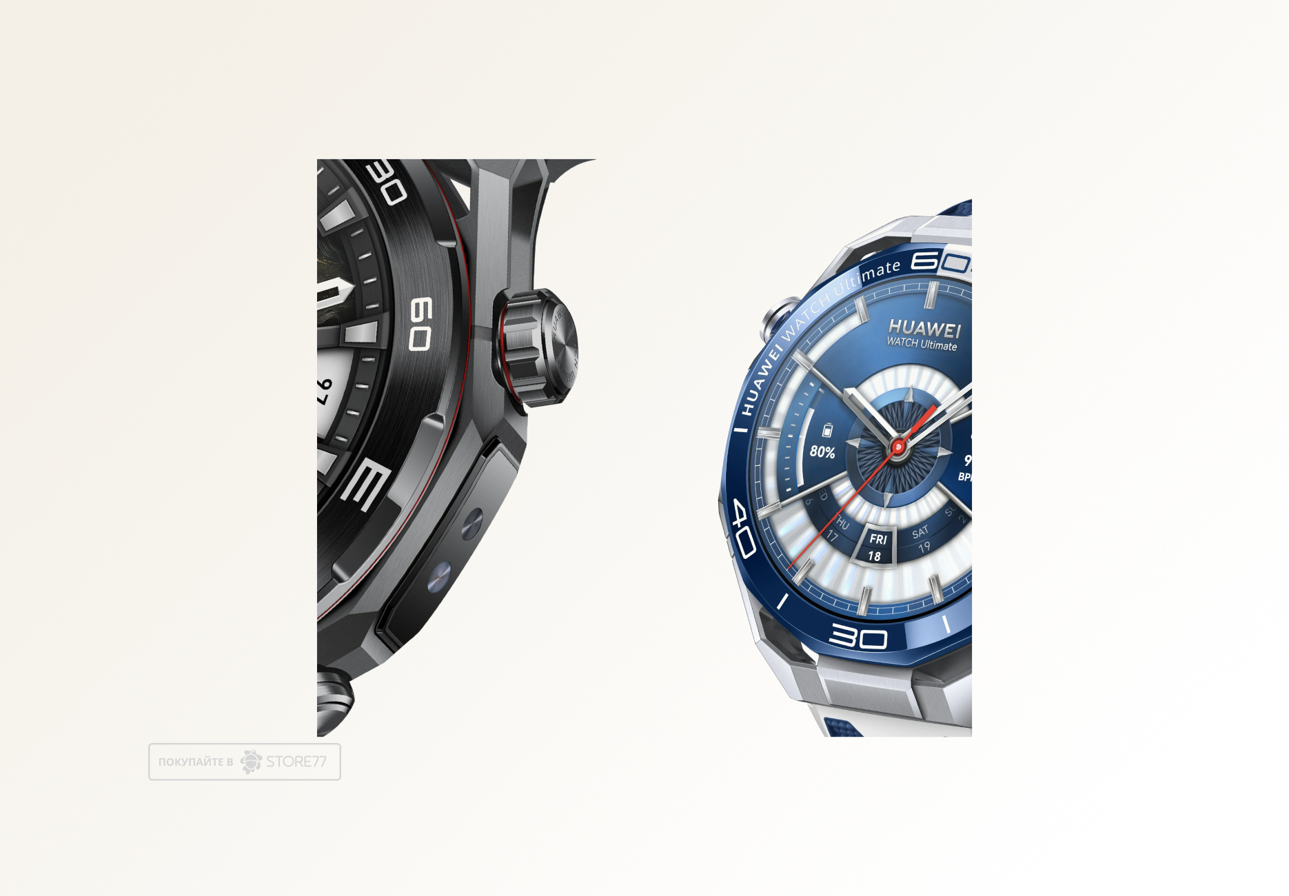 Умные часы Huawei Watch Ultimate 2 48 мм, цвет: сине-серый (Blue/Grey)