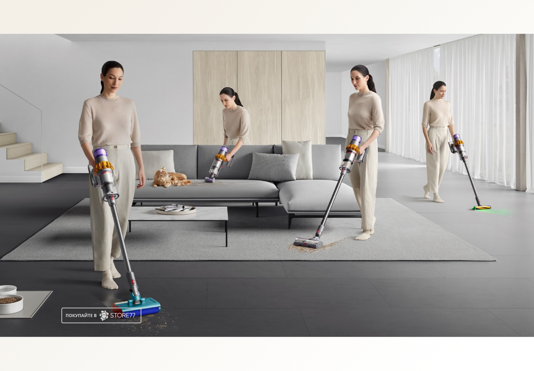 Беспроводной пылесос Dyson V15s Detect Submarine (Серый/Золотой) Вилка EU