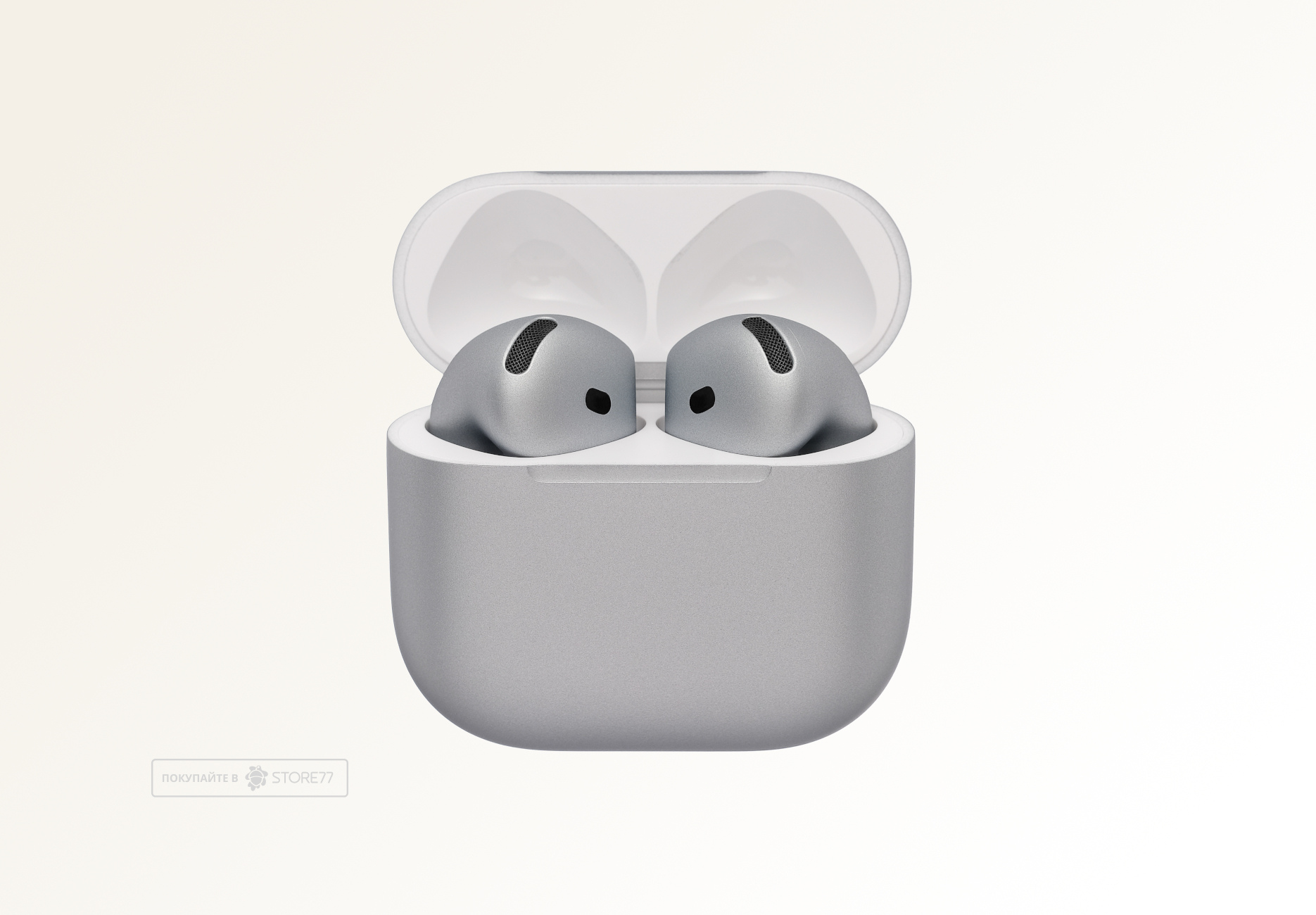 Беспроводные наушники Apple AirPods 4 с шумоподавлением (Серебристый)