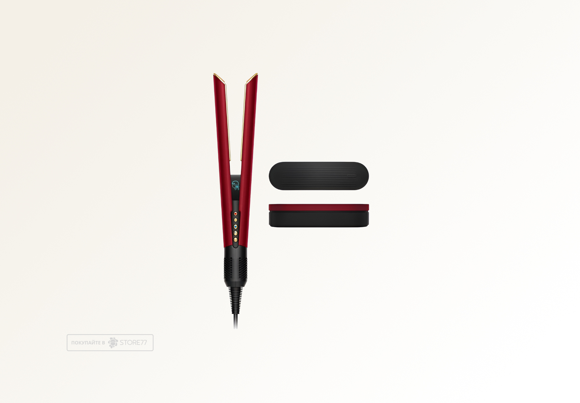 Выпрямитель Dyson Airstrait HT01, цвет: красный вельвет/золотой (Red Velvet/Gold) вилка EU