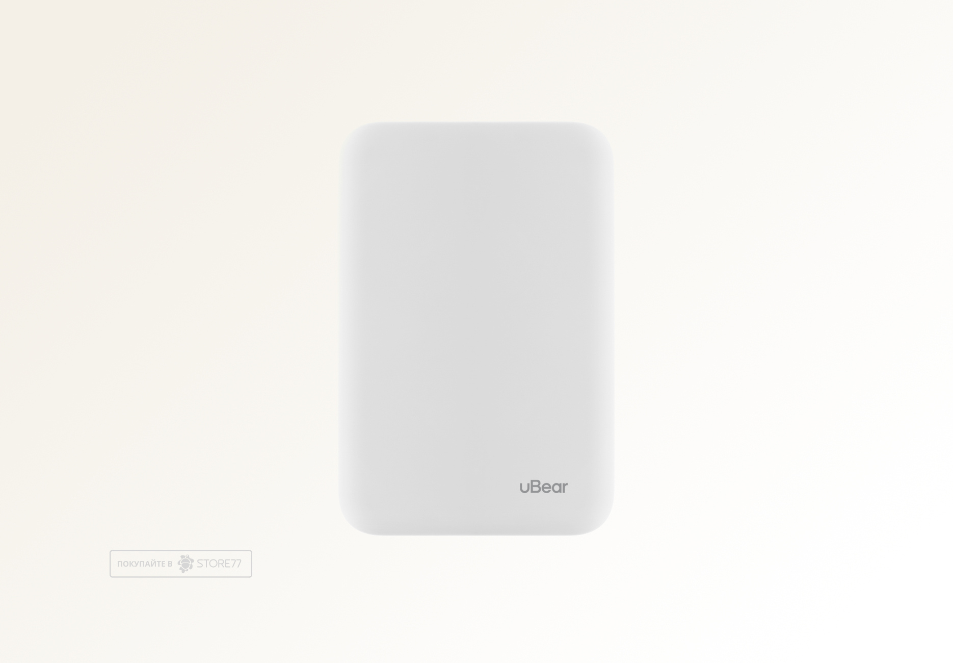 Внешний аккумулятор uBear Flow Magnetic с поддержкой MagSafe 5000 мА·ч PD 20 Вт (Белый)