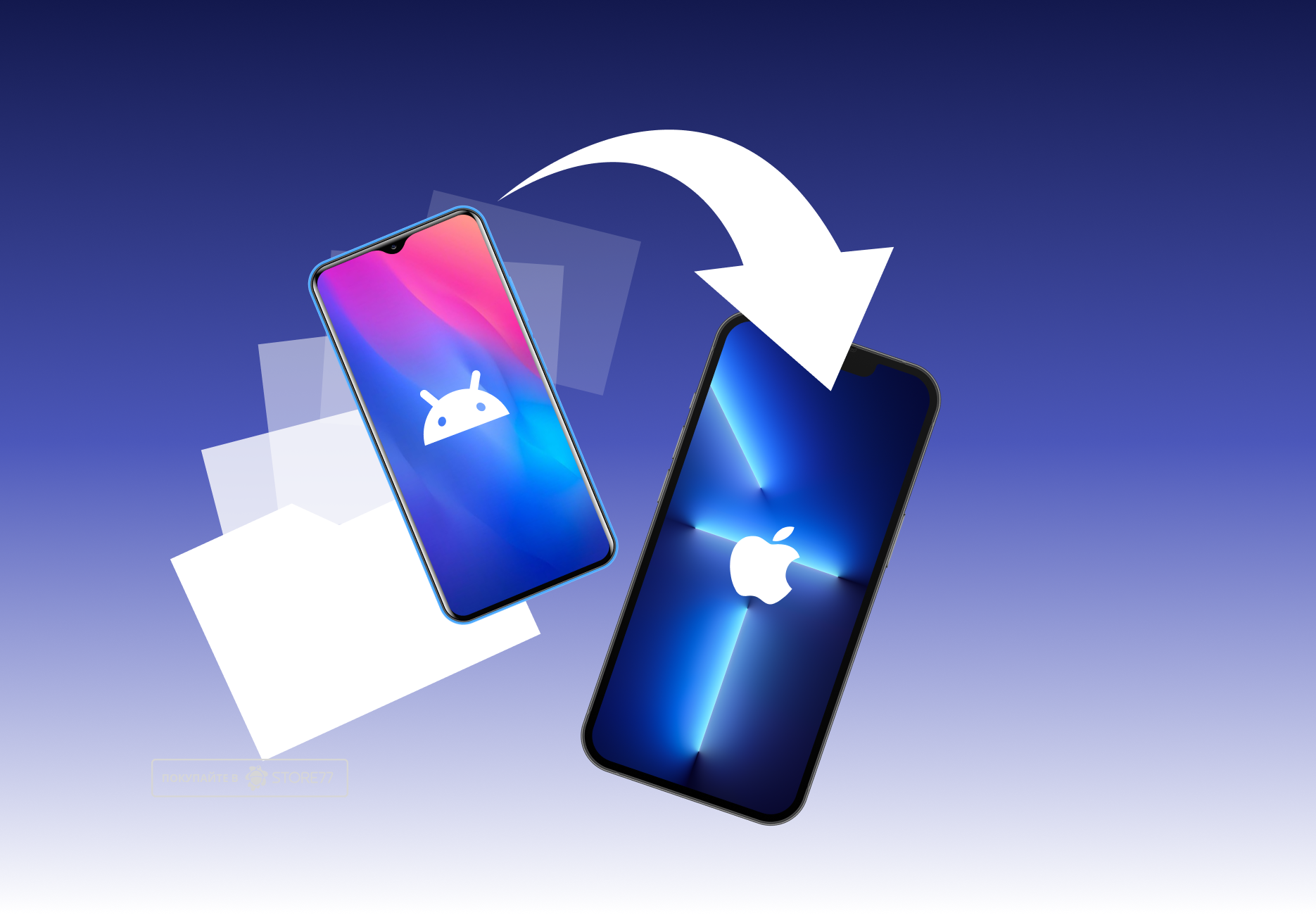 Перенос данных от 200 ГБ на iOS с Android