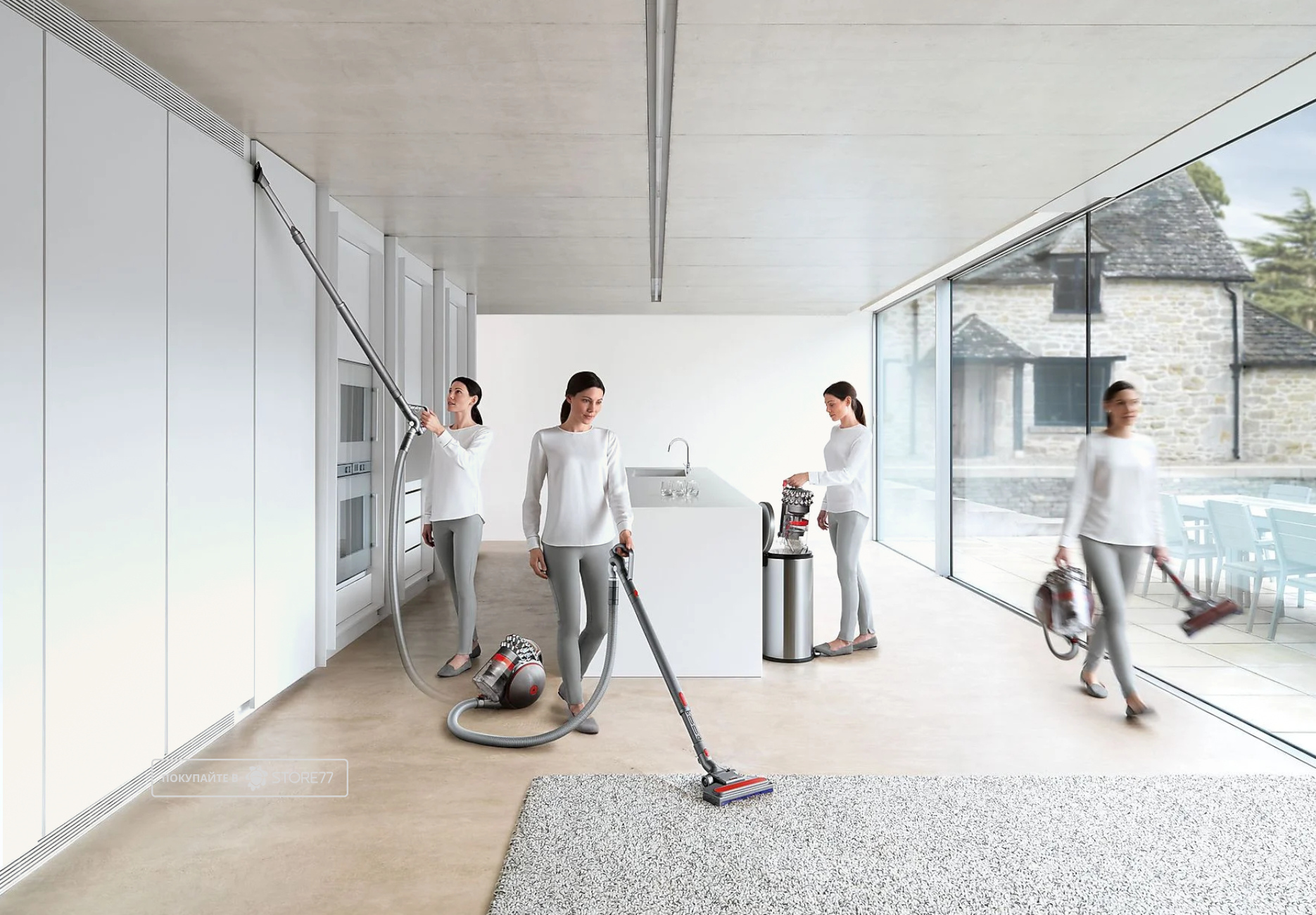 Пылесос Dyson Cinetic Big Ball Absolute 2 (Серый/Красный) Вилка EU