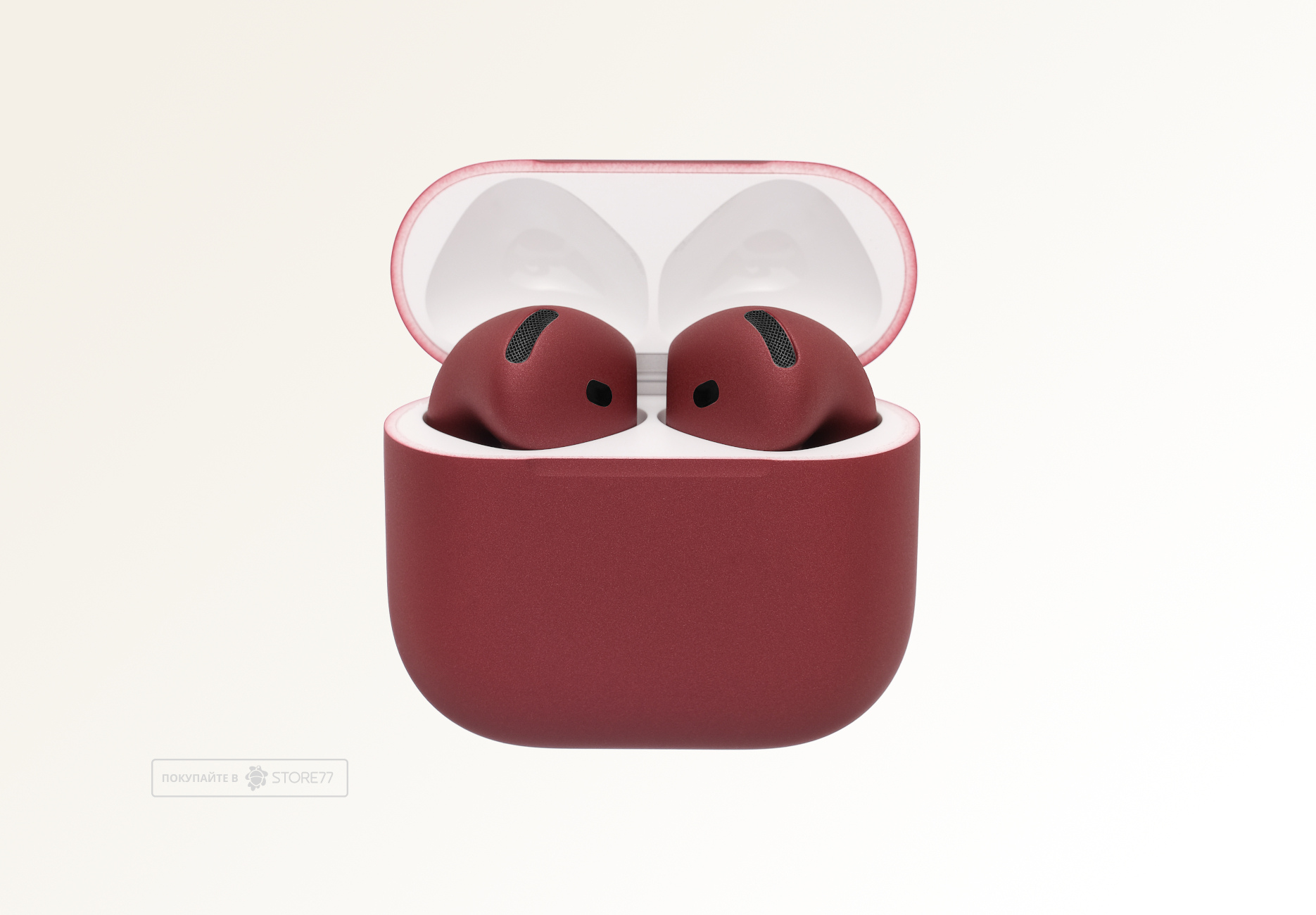 Беспроводные наушники Apple AirPods 4 с шумоподавлением (Бордовый)