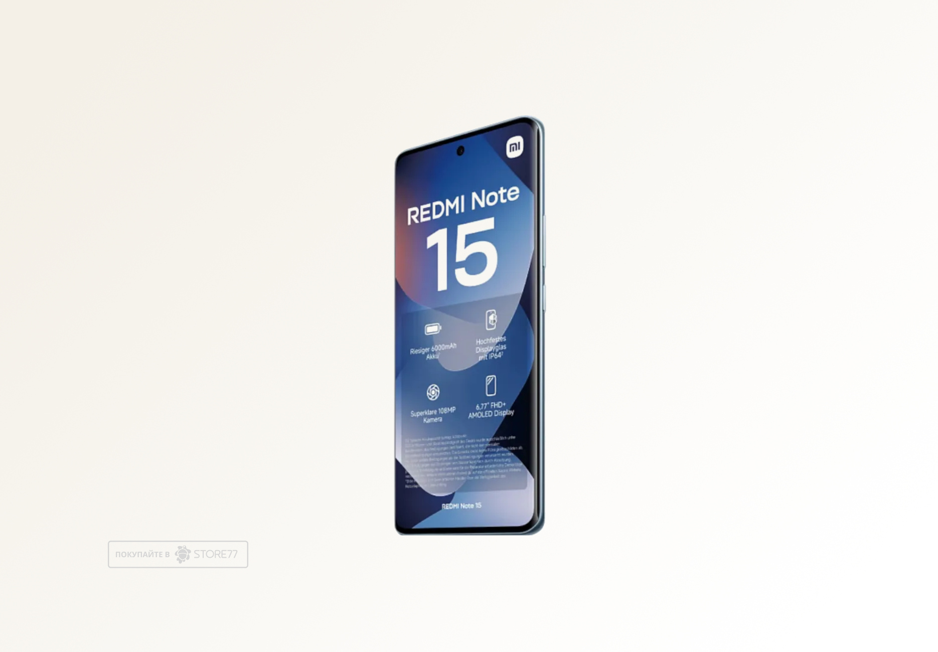 Телефон Xiaomi Redmi Note 15 4G 8/128ГБ, цвет: голубой лед (Glacier Blue)