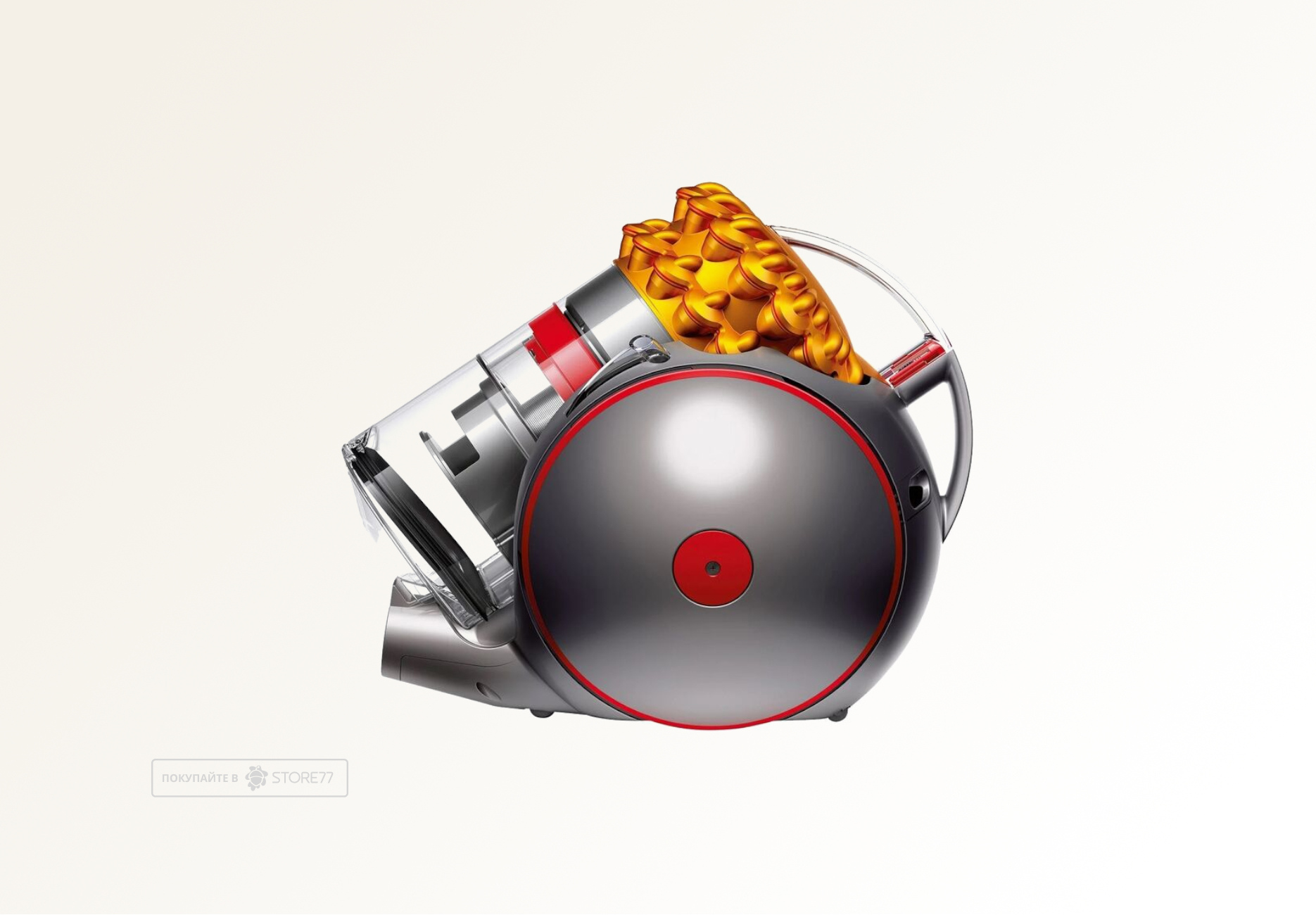 Пылесос Dyson Big Ball Multifloor 2, цвет: серебристый/желтый (Iron/Sprayed Yellow)