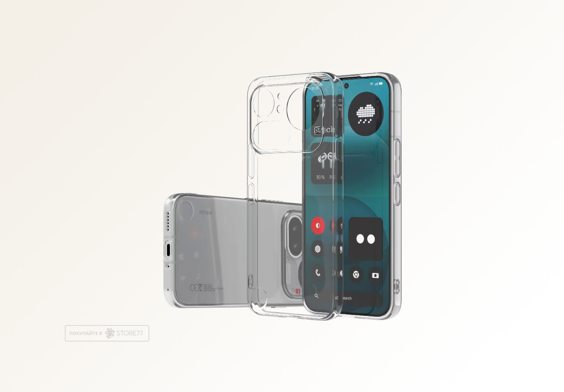 Чехол силиконовый для Nothing Phone (4a) Pro (Прозрачный)