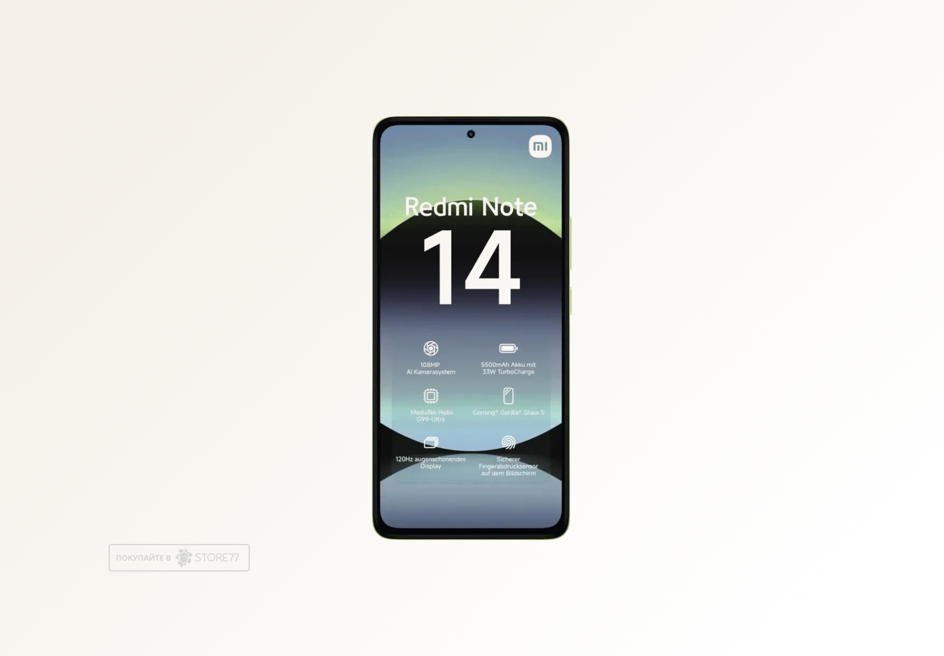 Телефон Xiaomi Redmi Note 14 8/128 ГБ, цвет: лаймово-зеленый(Lime Green)