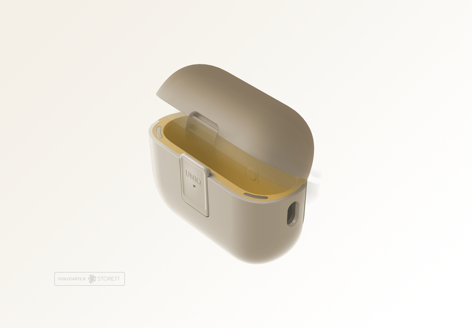 Чехол Uniq Clyde для Airpods Pro 2 (Бежевый/Желтый)