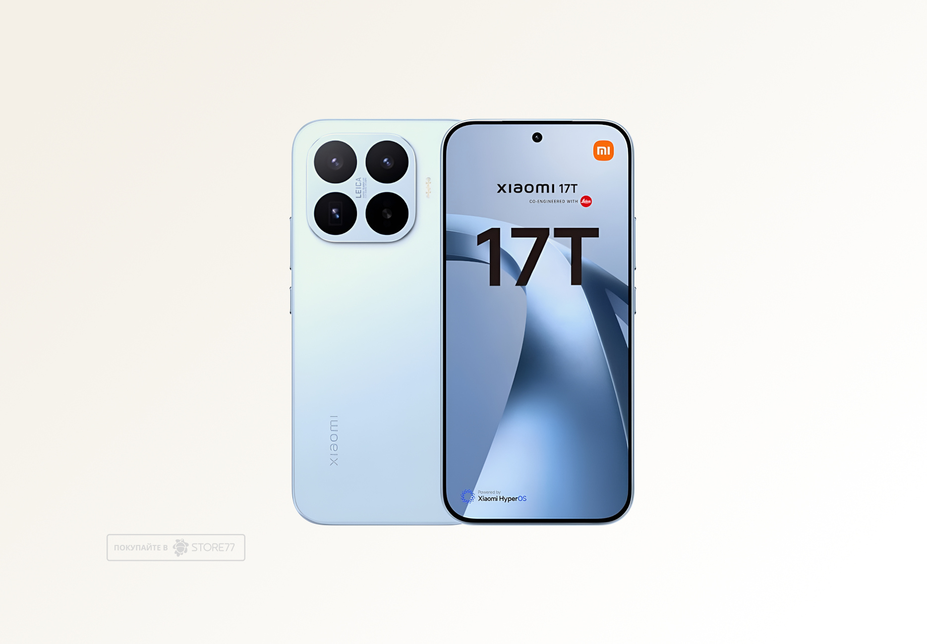 Телефон Xiaomi 17T 12/512 ГБ, цвет: голубой (Blue)