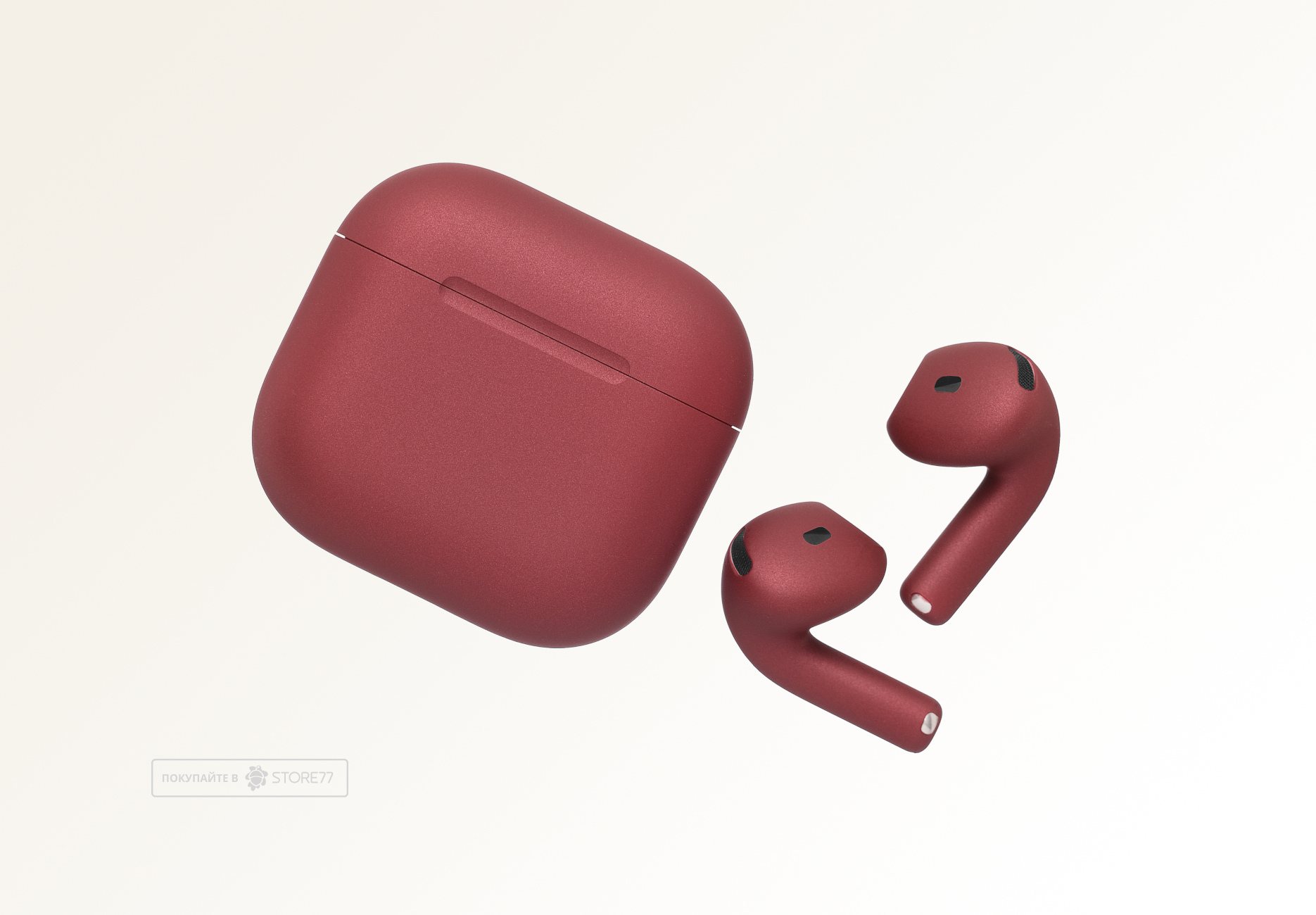 Беспроводные наушники Apple AirPods 4 с шумоподавлением (Бордовый)