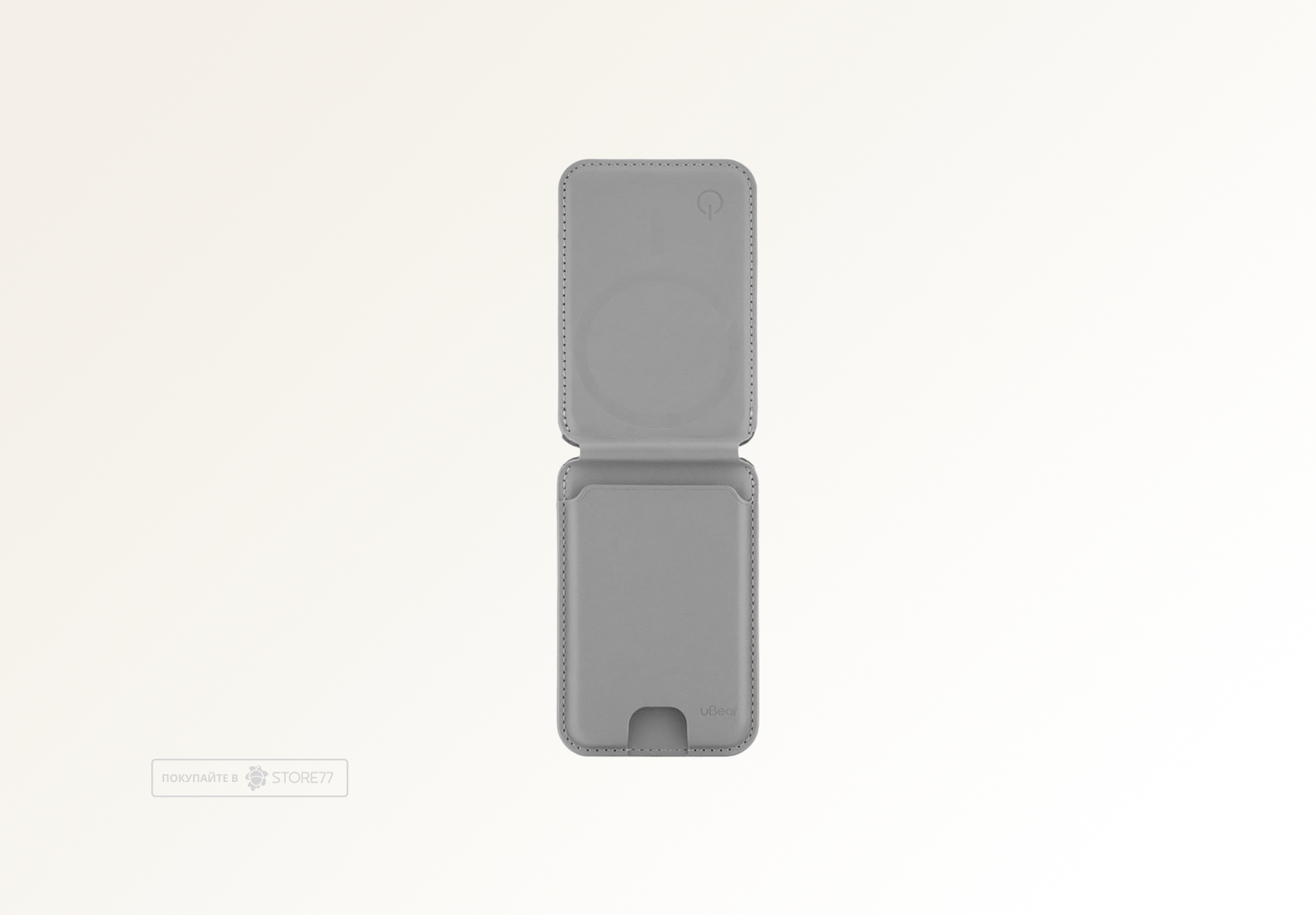 Картхолдер uBear Fold с MagSafe и Find My (Серый)