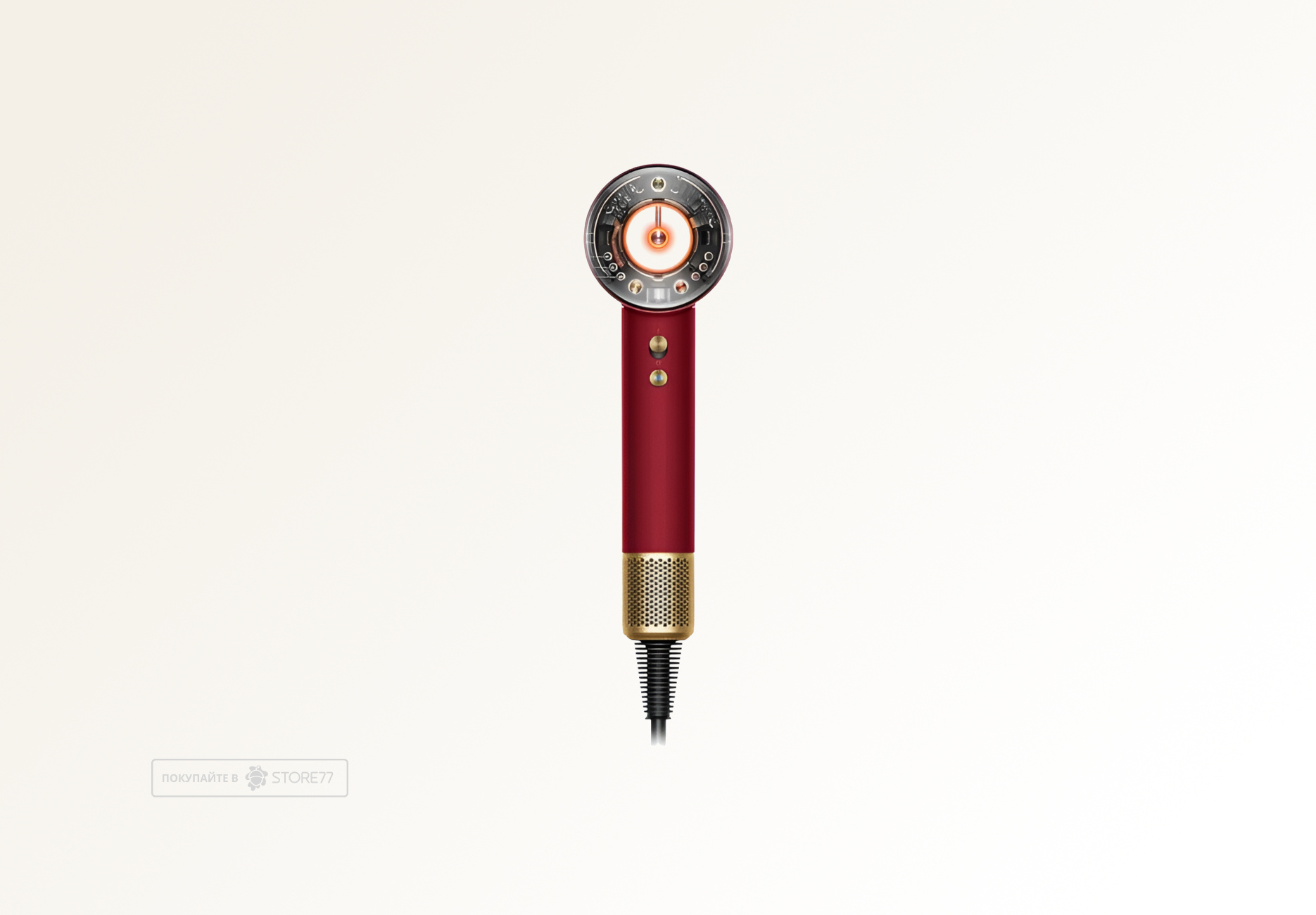 Фен Dyson Supersonic Nural HD16 для прямых волос (Straight+Wavy), цвет: красный вельвет/золотой (Red Velvet/Gold)