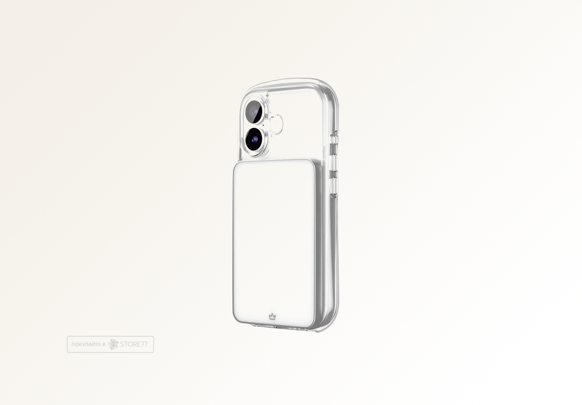 Чехол защитный VLP Bubble Case с поддержкой MagSafe для iPhone 17 (Белый)