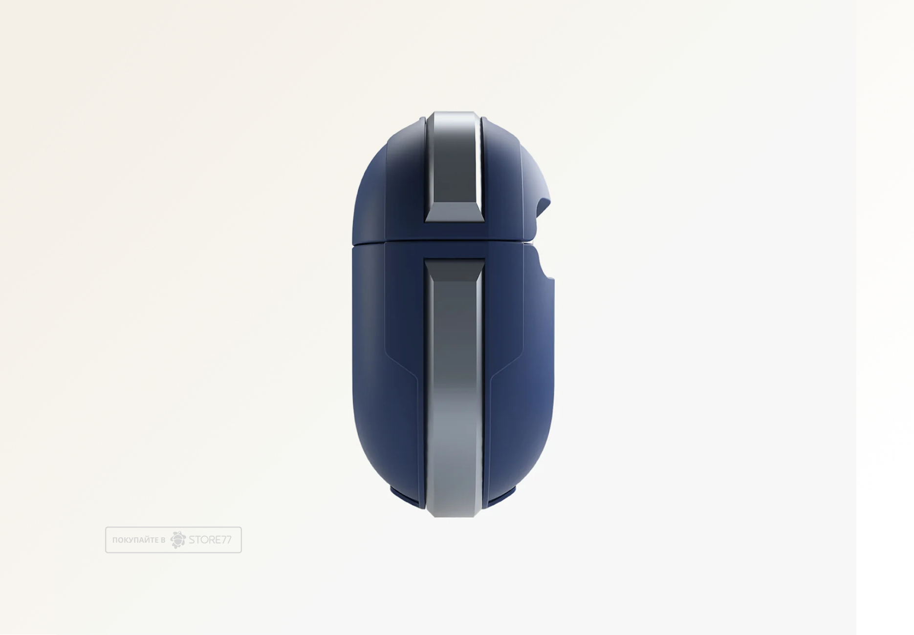 Чехол Uniq Valencia для Airpods 3 с карабином (Синий)