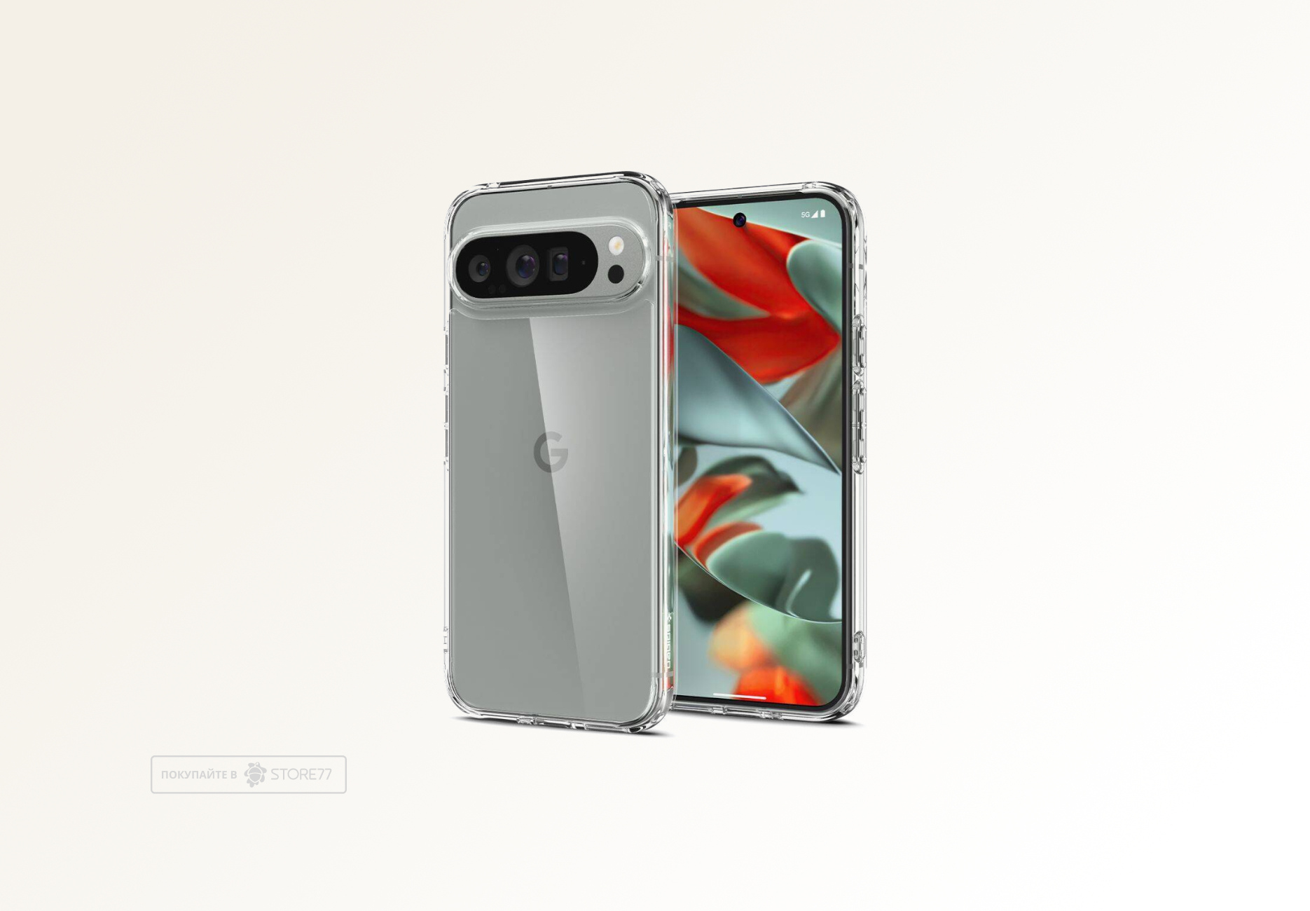 Чехол силиконовый для Google Pixel 9/9 Pro (Прозрачный)
