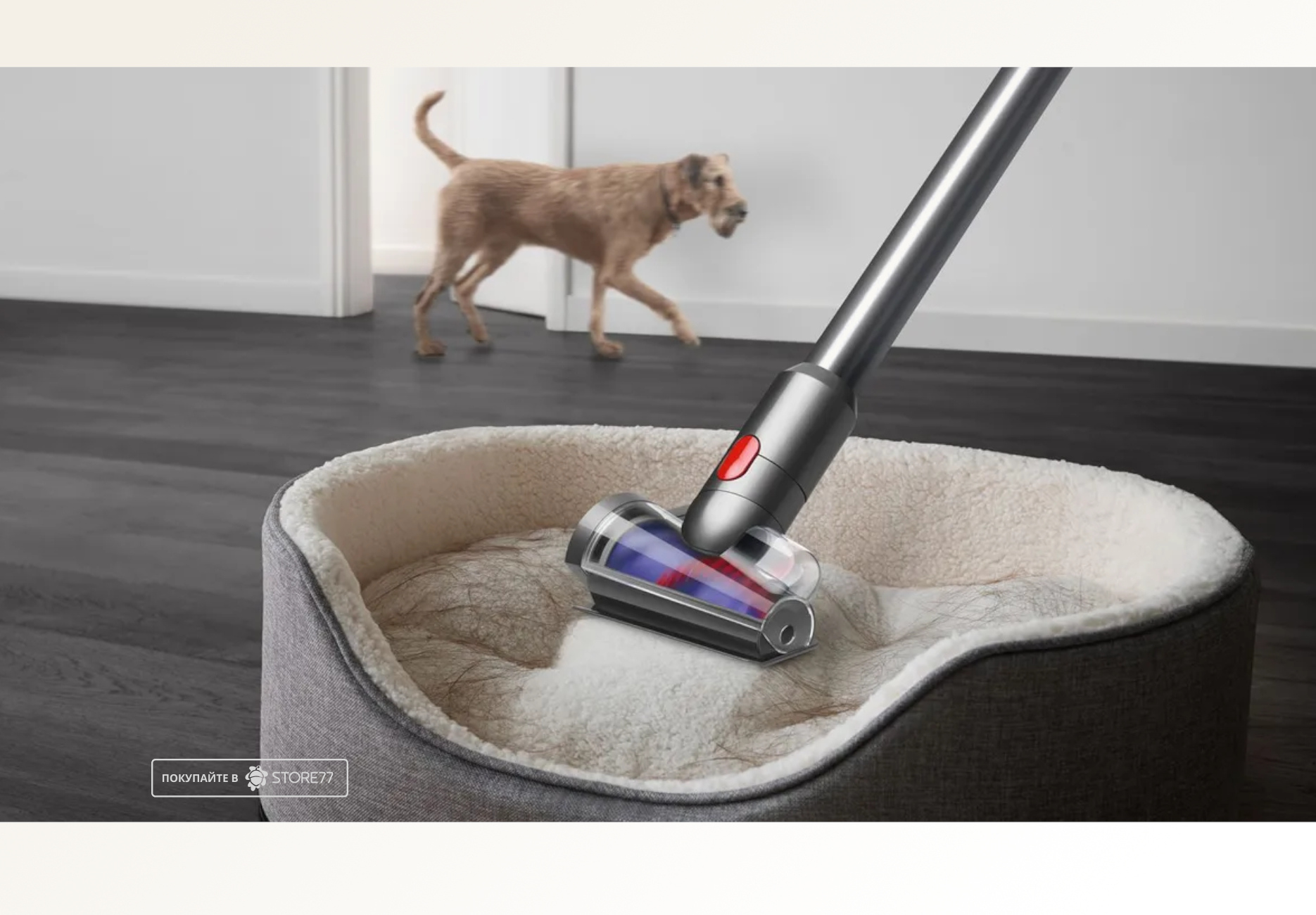 Беспроводной пылесос Dyson V15 Detect Fluffy (Серебристый/Синий)