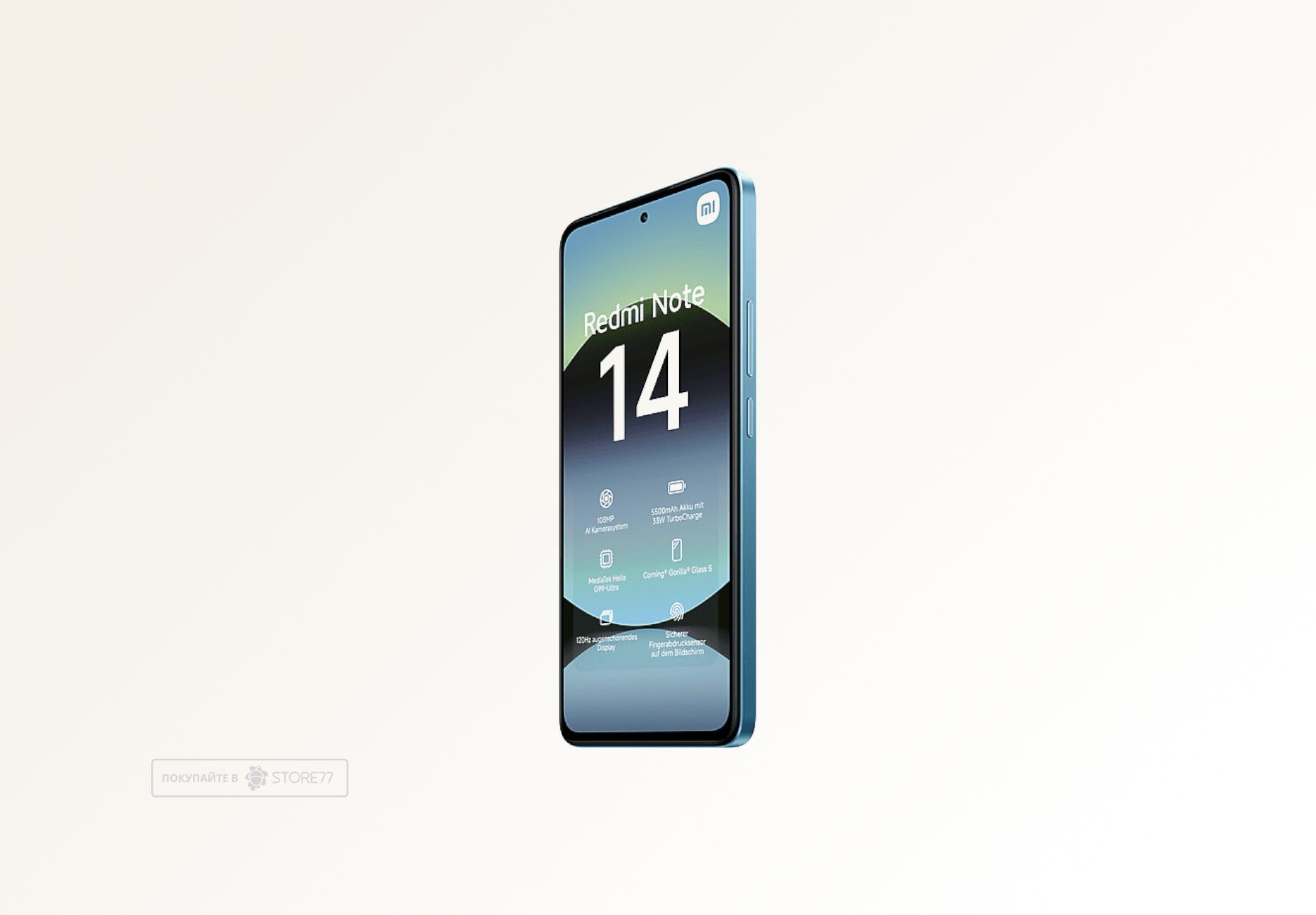 Телефон Xiaomi Redmi Note 14 6/128 ГБ, цвет: синий океан (Ocean Blue)