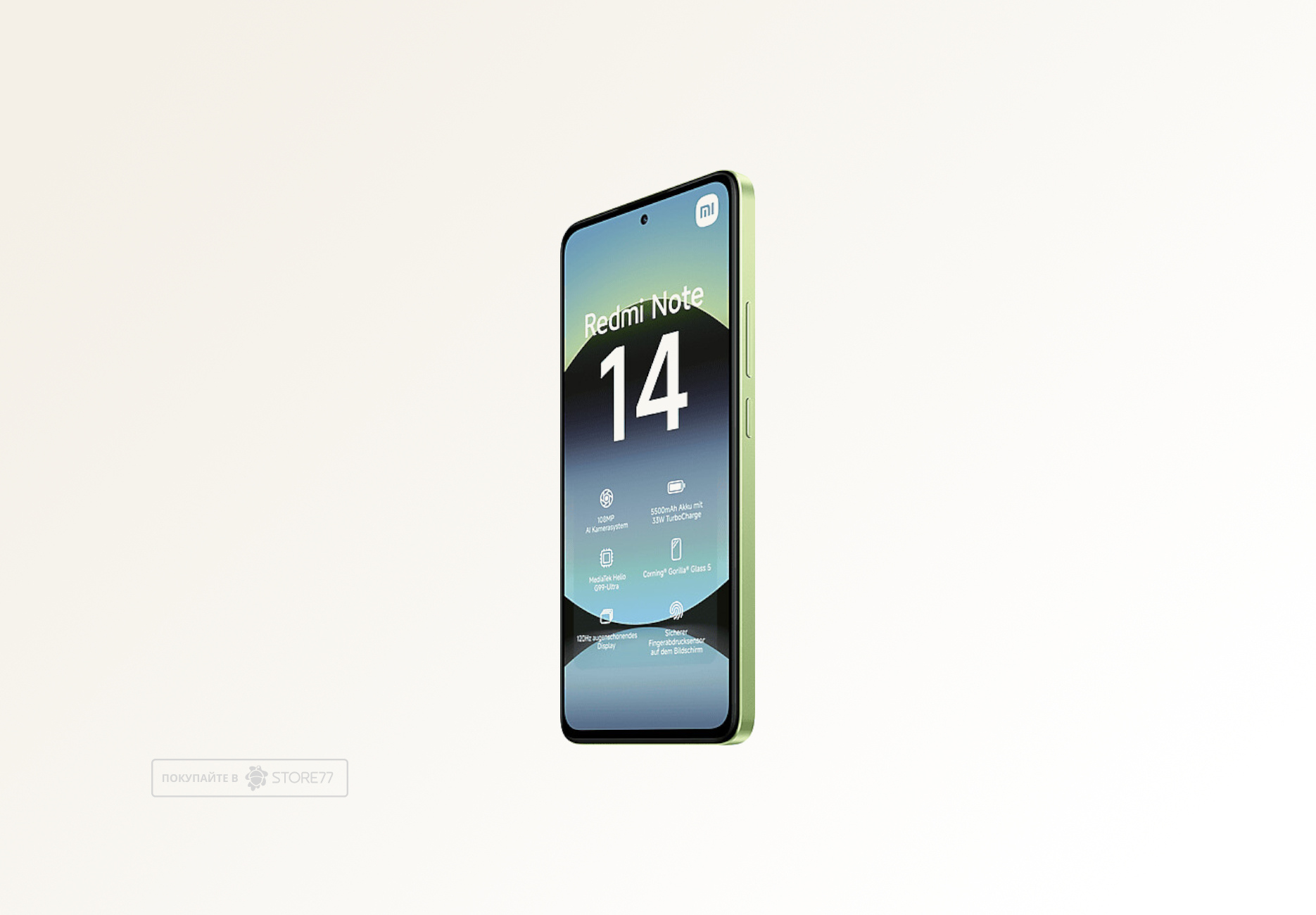 Телефон Xiaomi Redmi Note 14 8/256 ГБ, цвет: лаймово-зеленый(Lime Green)
