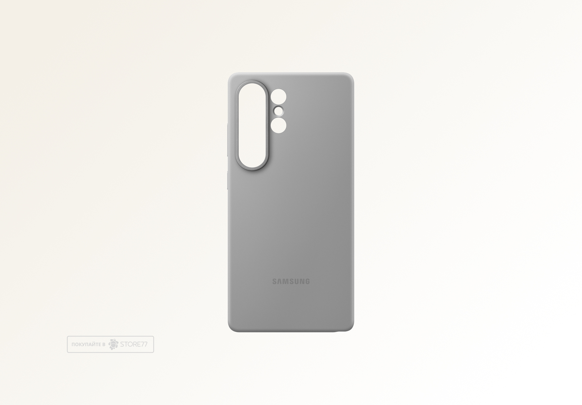 Чехол Samsung Silicone Case для Samsung Galaxy S25 Ultra (Cерый)