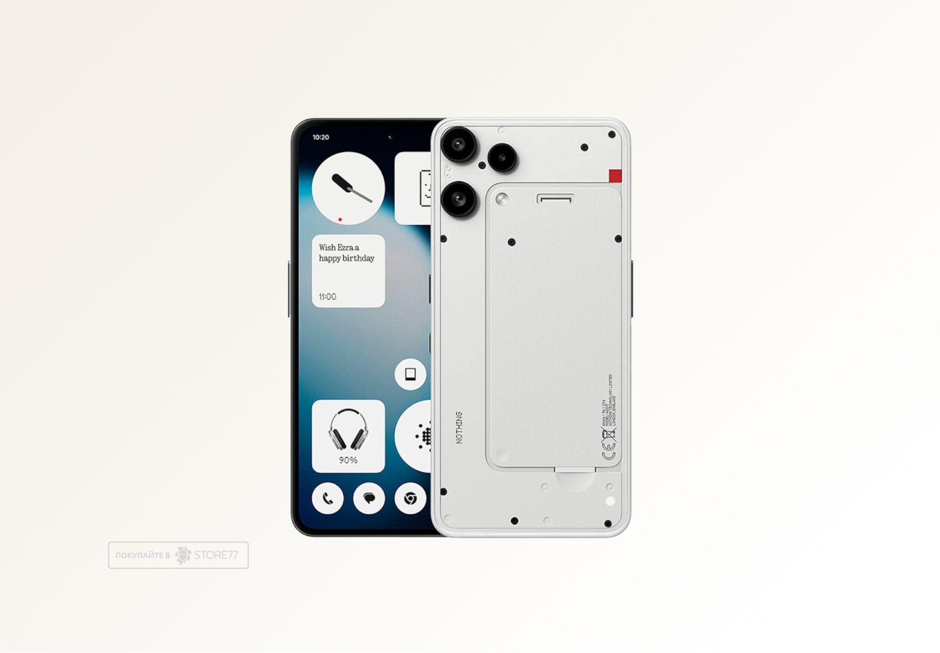 Телефон Nothing Phone (3a) Lite 8/128ГБ (Белый)