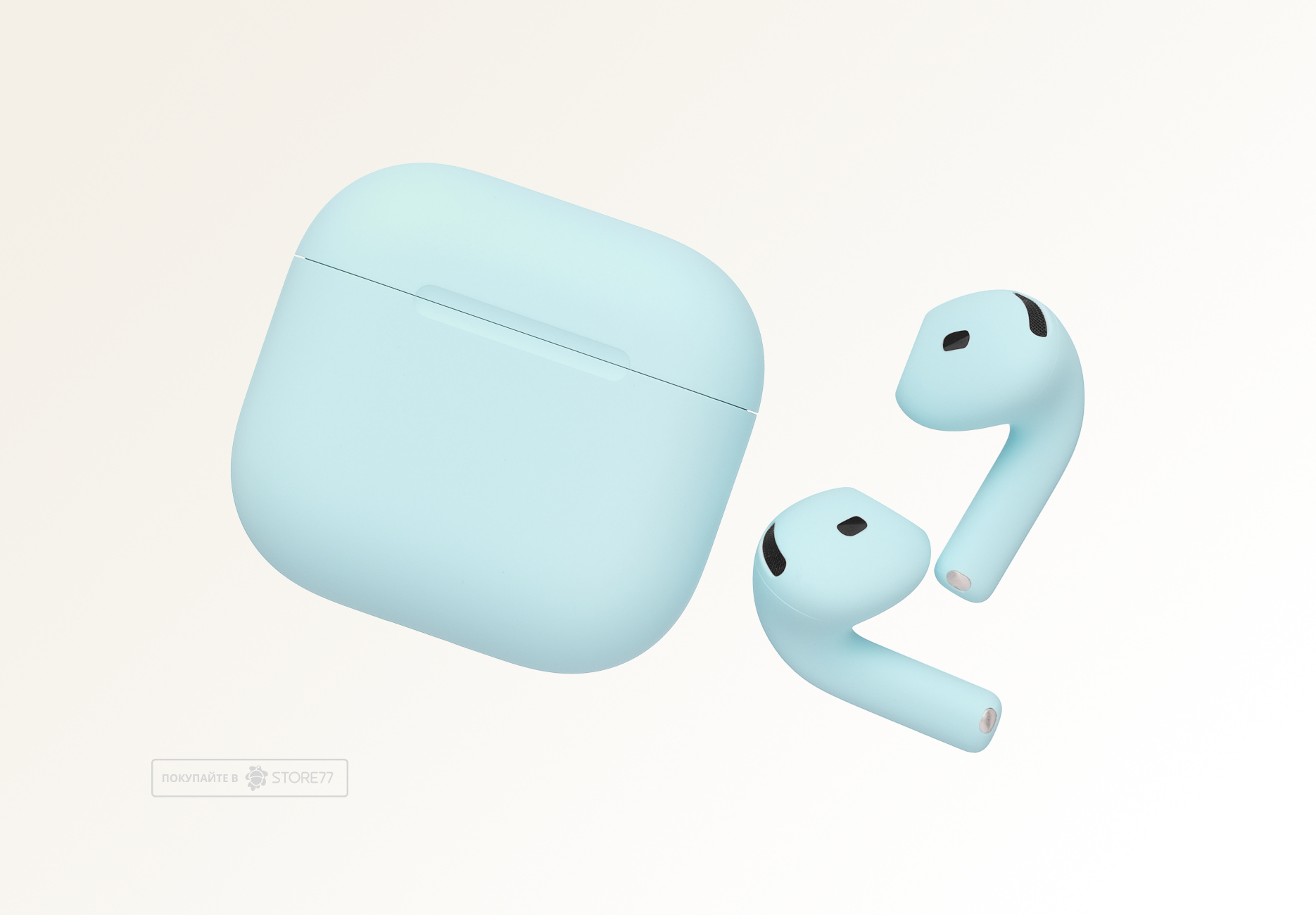 Беспроводные наушники Apple AirPods 4 с шумоподавлением (Небесно-голубой)