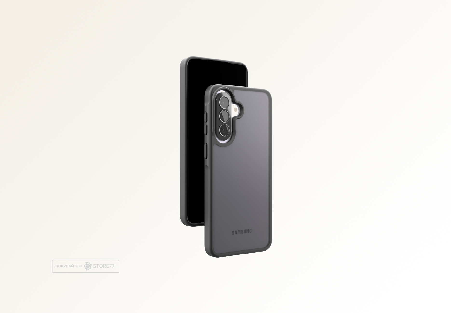 Чехол защитный VLP Haze Case для Samsung Galaxy A57 (Черный)