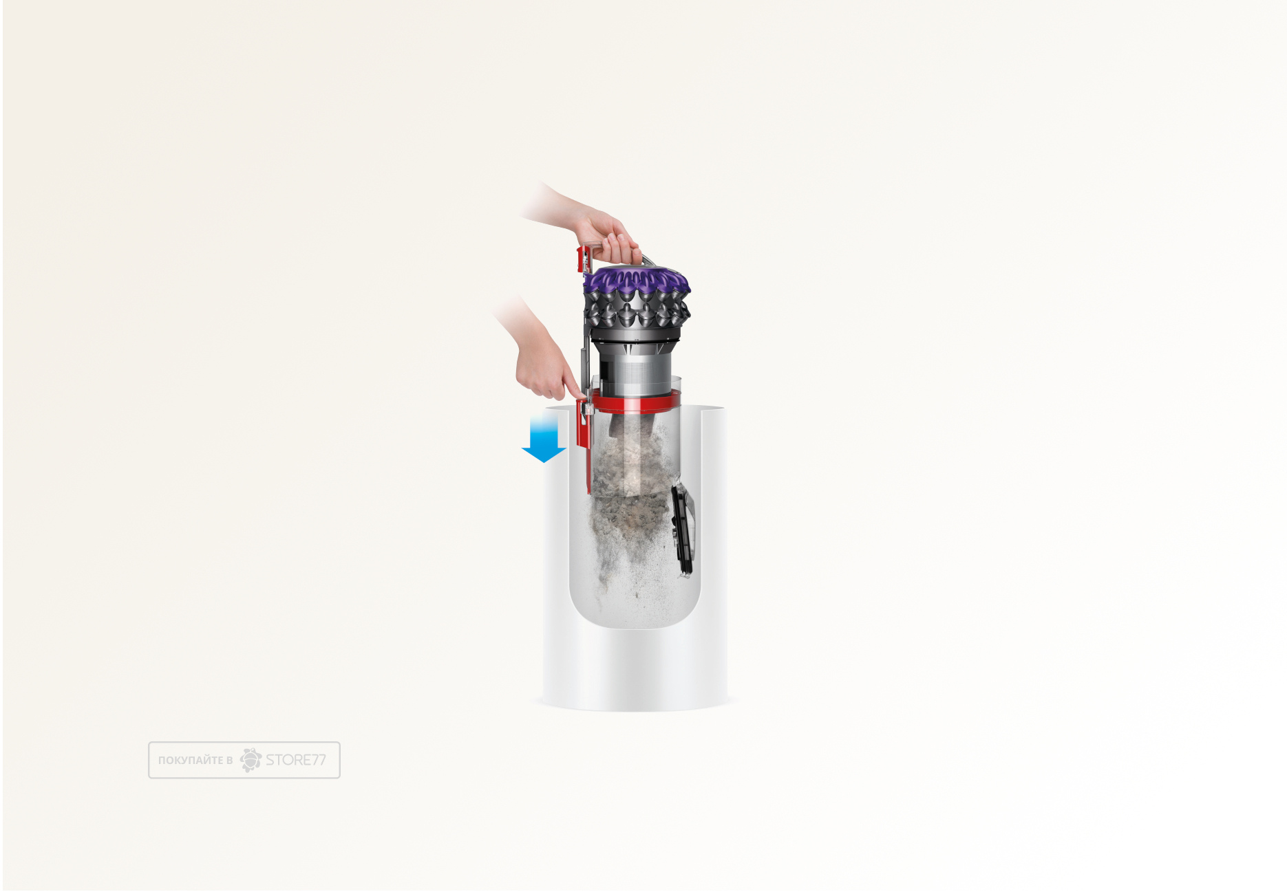 Пылесос Dyson Cinetic Big Ball Parquet 2 (Серый/Фиолетовый) Вилка EU