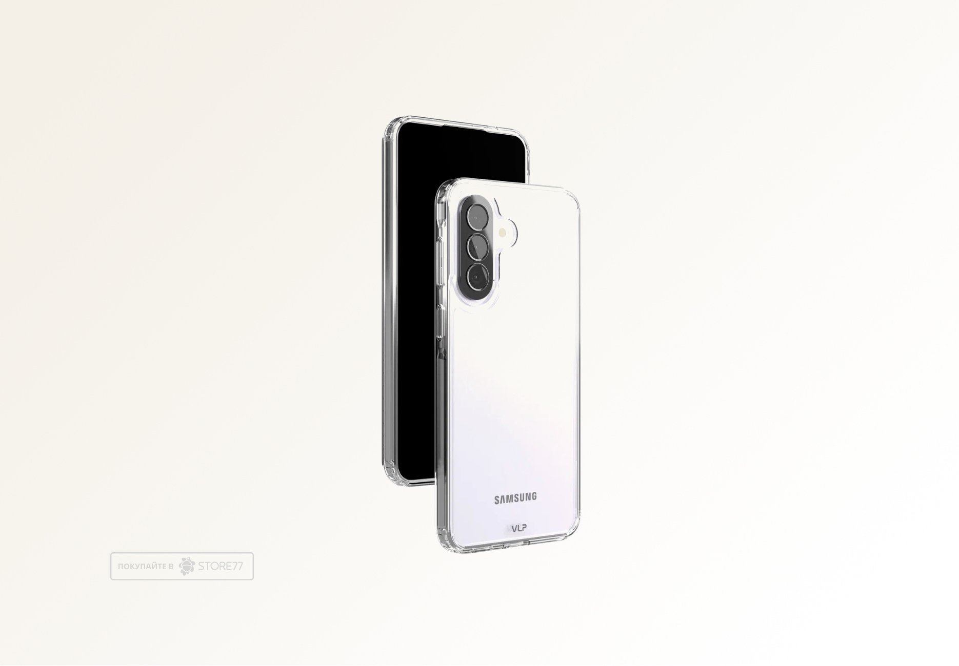 Чехол защитный VLP Crystal Case для Samsung Galaxy A37 (Прозрачный)