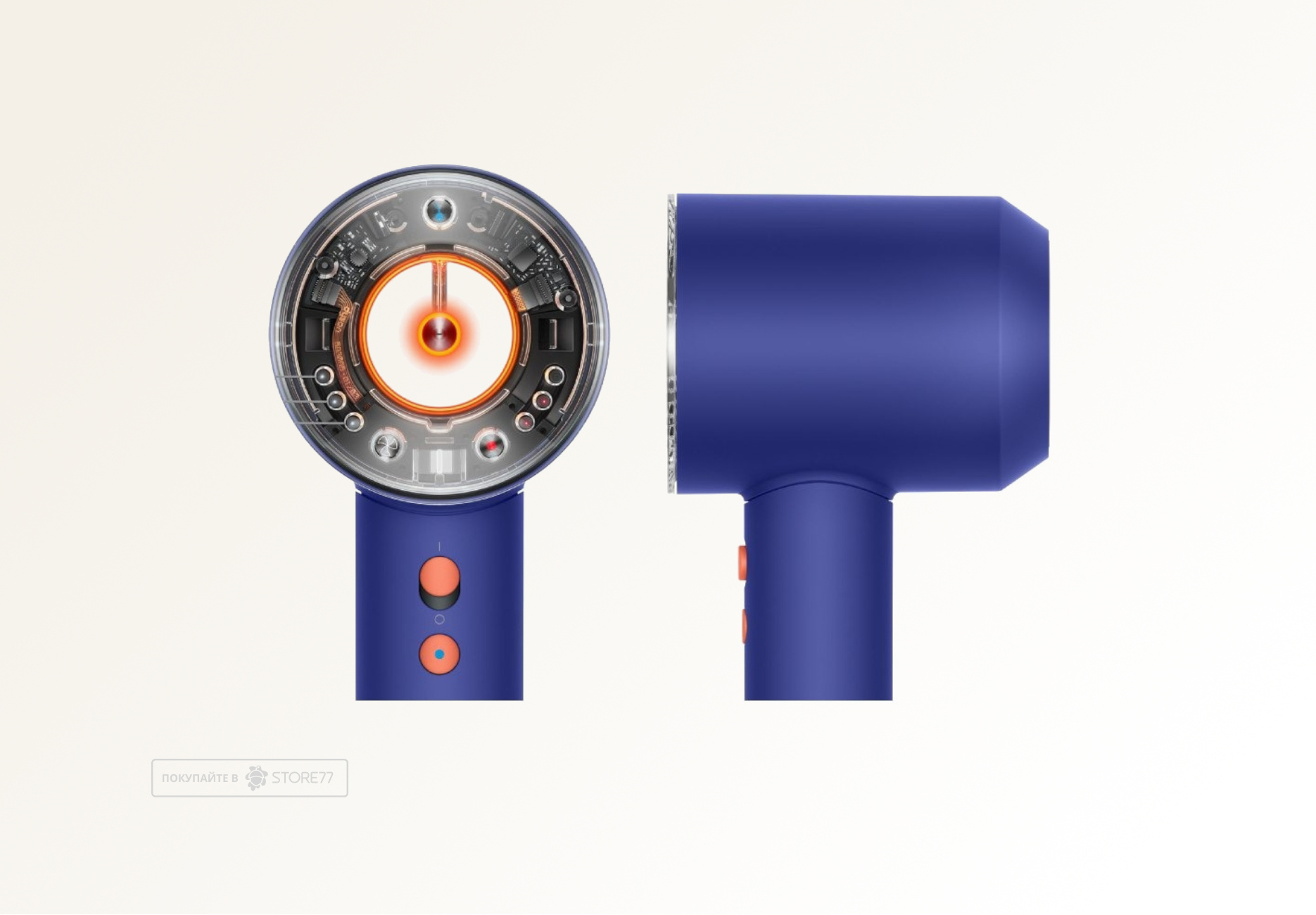Фен Dyson Supersonic Nural HD16 для прямых волос (Straight+Wavy), цвет: синий/топаз (Vinca Blue/Topaz)