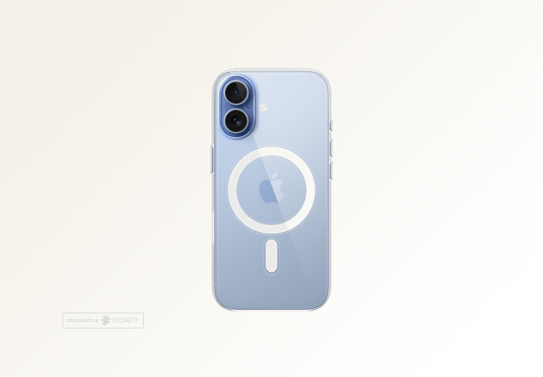 Чехол Тор с кнопкой с поддержкой MagSafe для iPhone 17 (Прозрачный)
