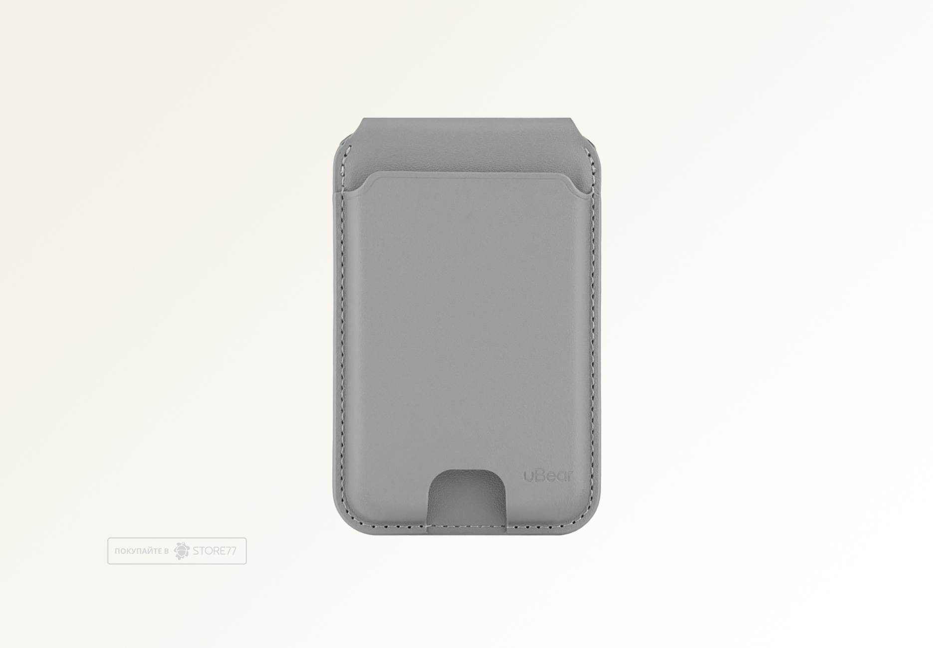 Картхолдер uBear Fold с MagSafe и Find My (Серый)