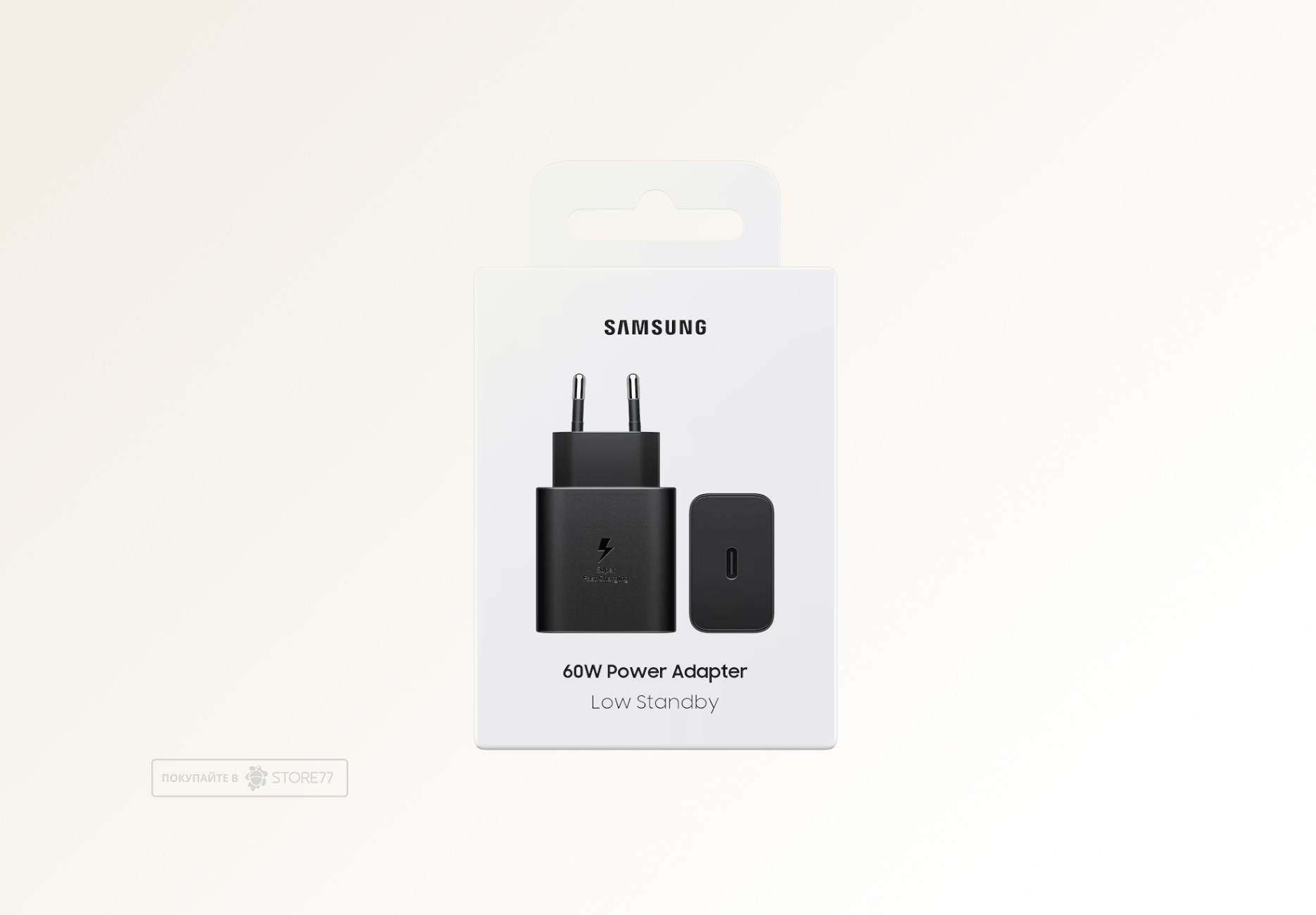 Сетевое зарядное устройство Samsung USB-C, 60 Вт EP-T6010 (Черное)