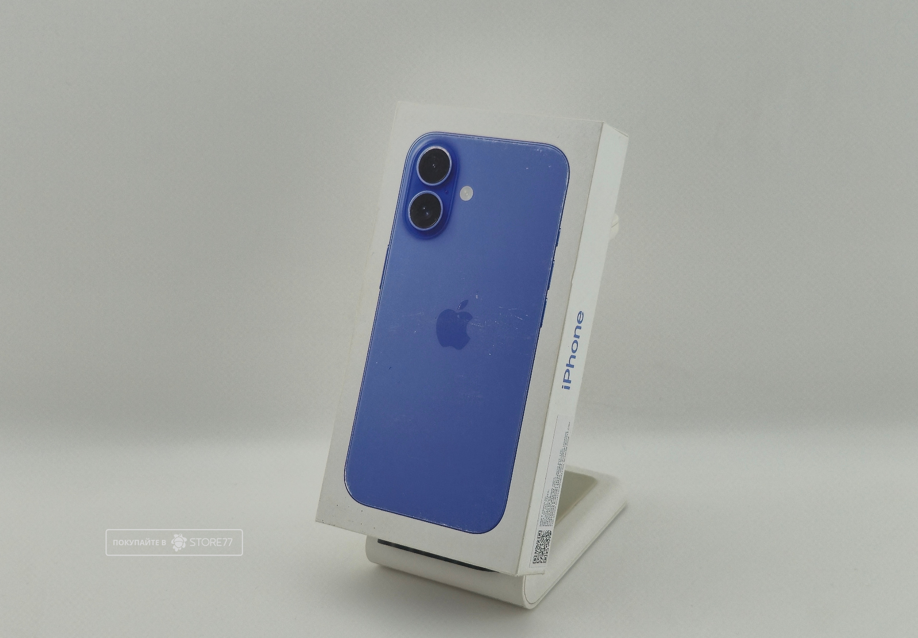 Телефон Apple iPhone 16 128 ГБ, цвет: ультрамарин (Ultramarine) (Восстановленный)