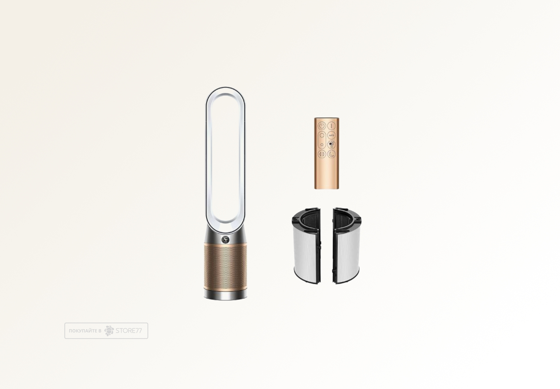 Очиститель воздуха Dyson Purifier Cool PC2 De-NOx TP12, цвет: Белый/Золотой (White/Gold)