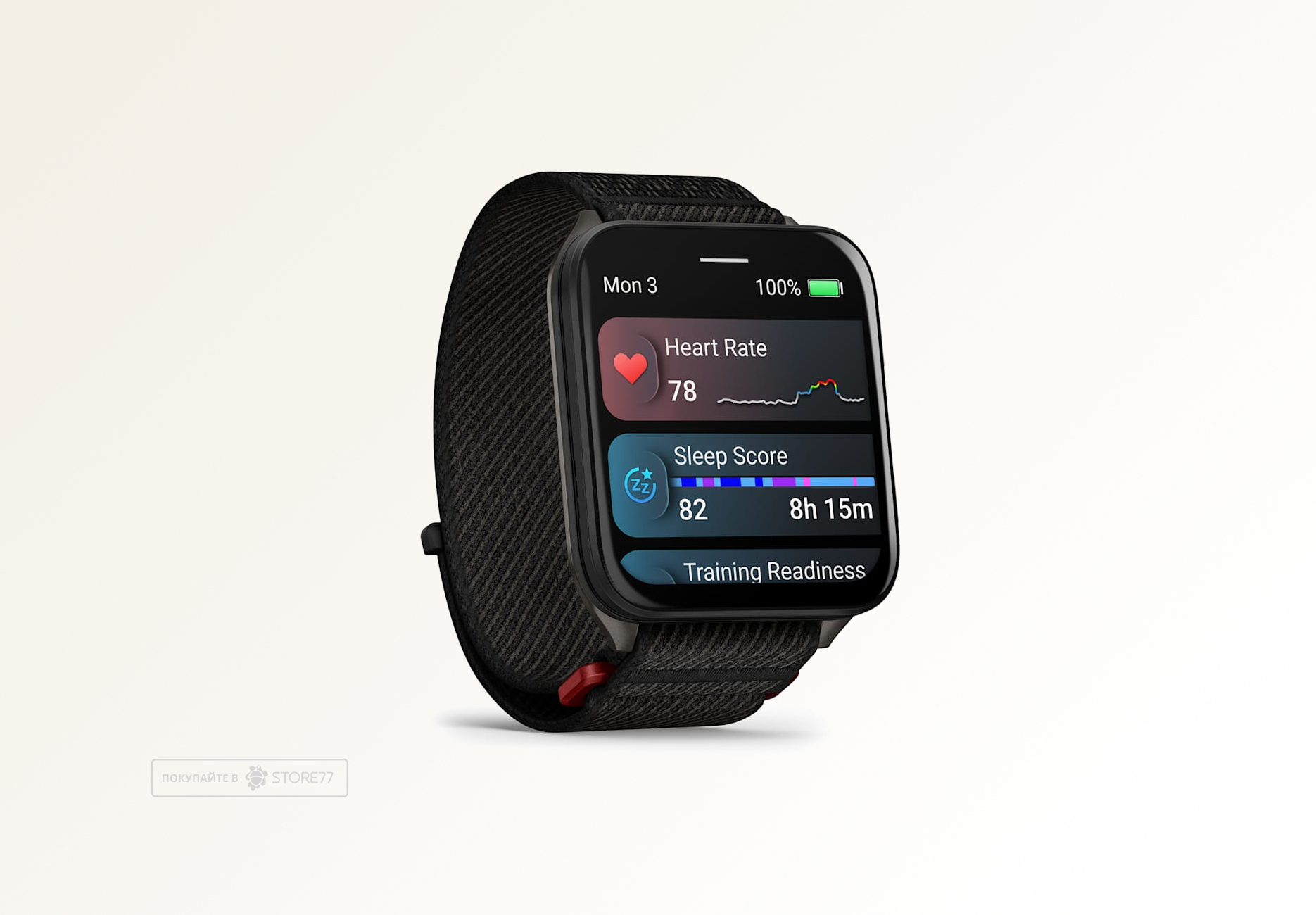 Умные часы Garmin VENU X1 46 мм, корпус: черный (Black), с черным нейлоновым ремешком