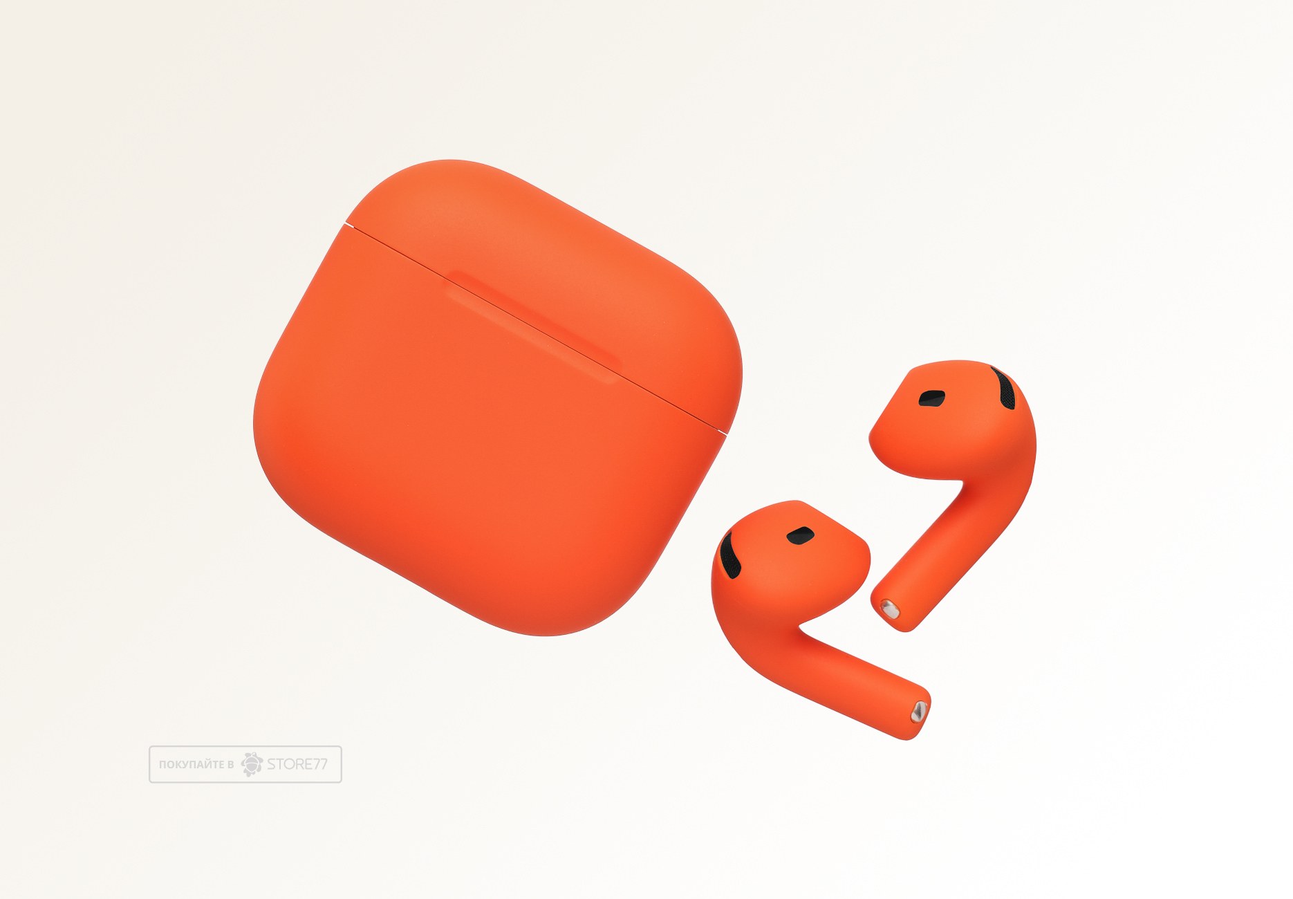 Беспроводные наушники Apple AirPods 4 с шумоподавлением (Оранжевый)
