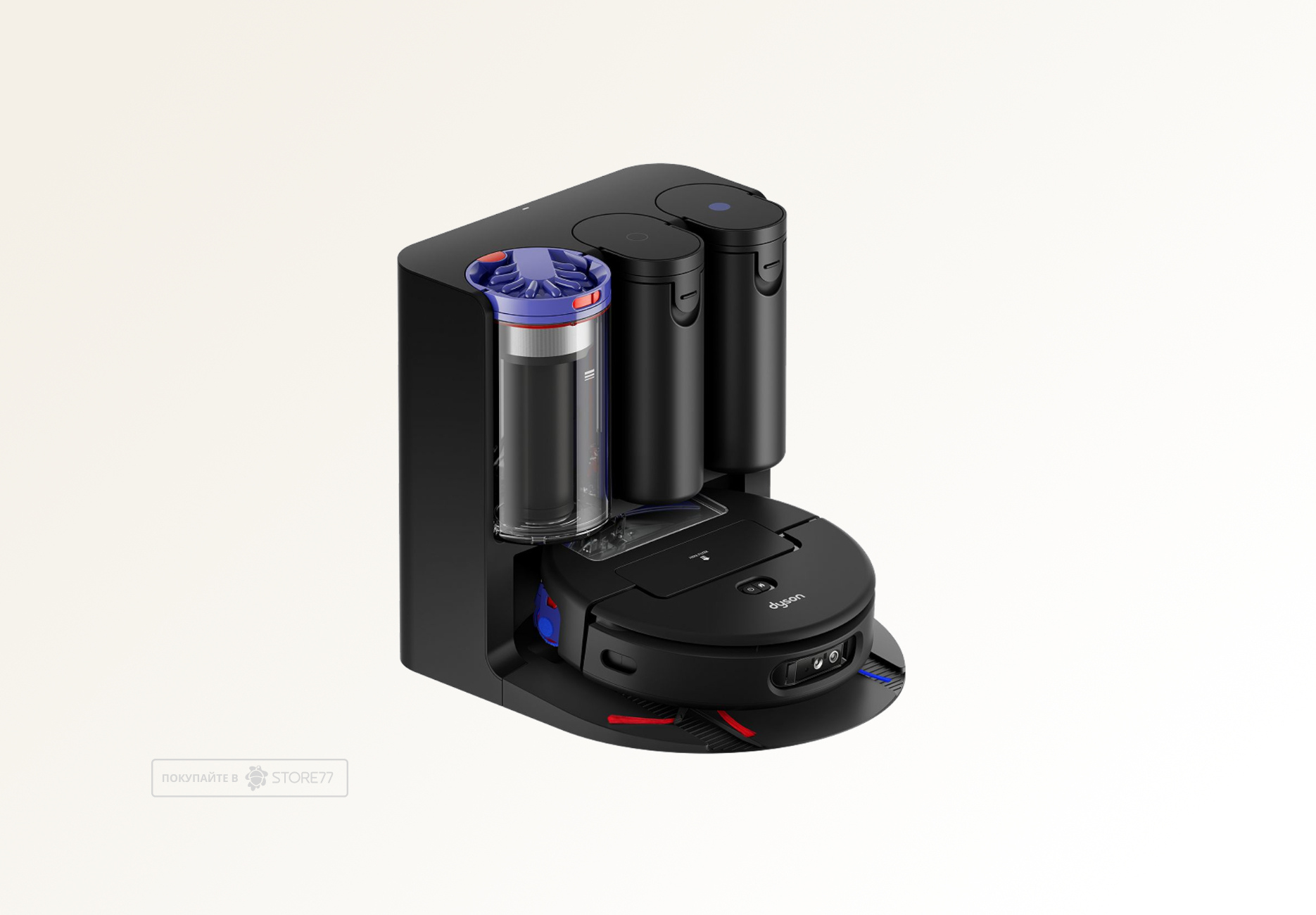 Робот-пылесос Dyson Spot+Scrub Ai, цвет: Черный/Синий (Black/Blue)