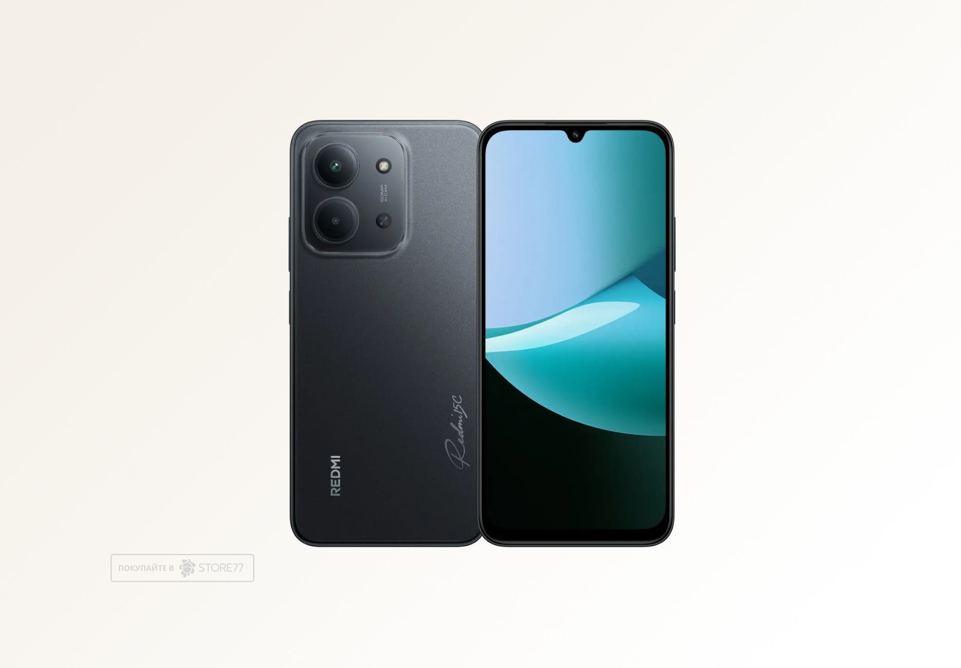 Телефон Xiaomi Redmi 15C 4/256 ГБ, цвет: полуночно-черный (Midnight Black)