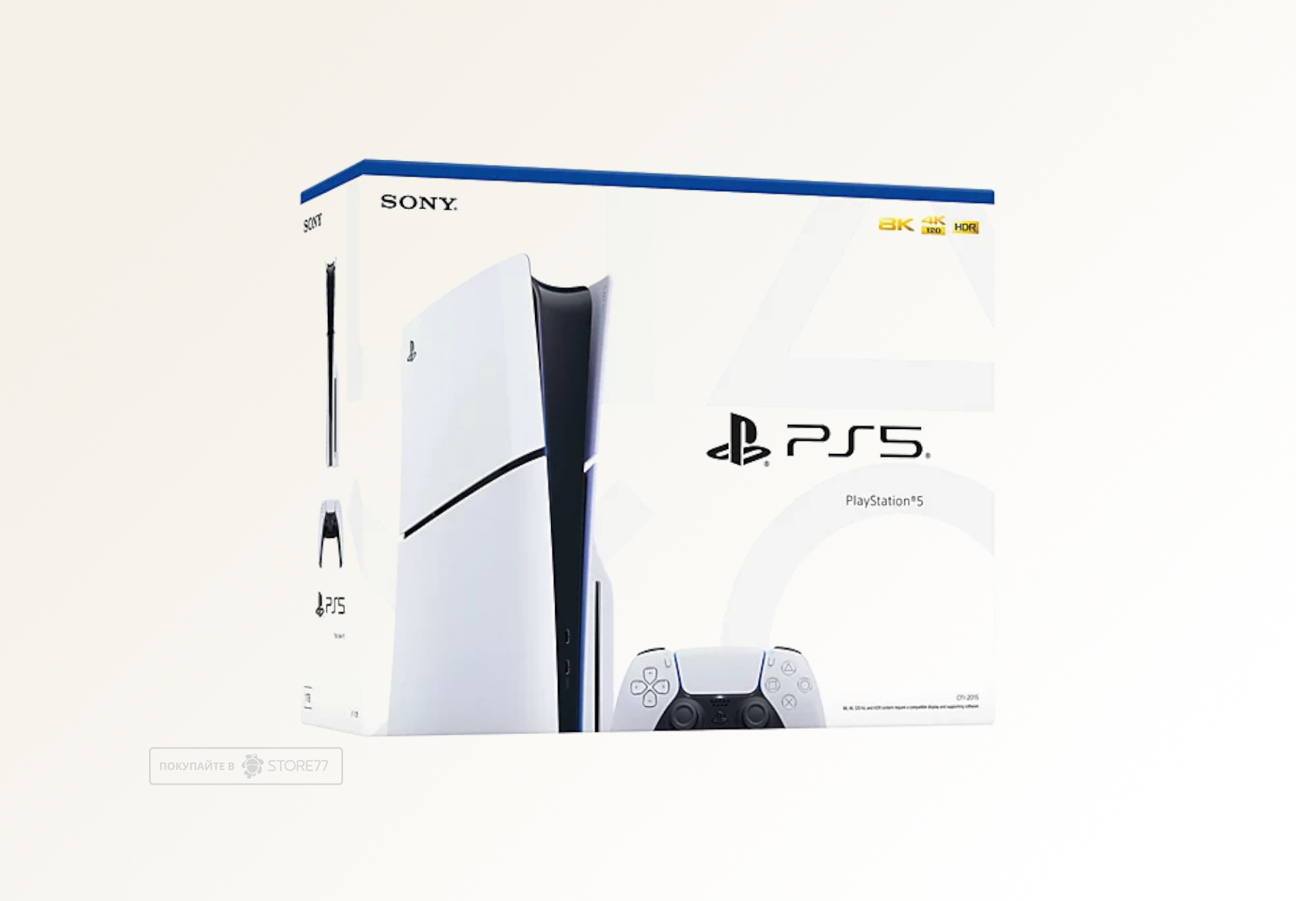 Игровая приставка Sony Playstation 5 Slim 1 ТБ, 1 ревизия (Белая)