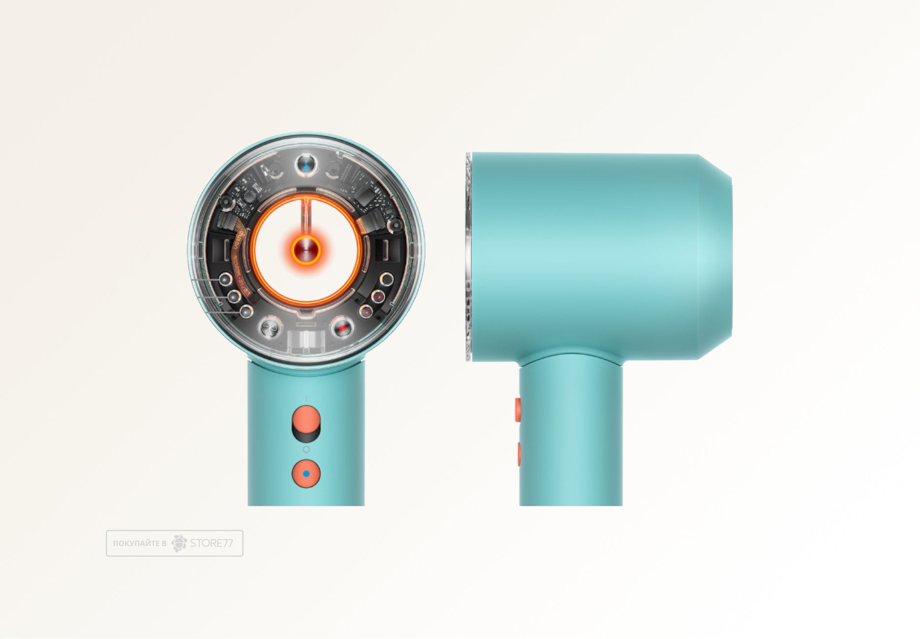Фен Dyson Supersonic Nural HD16 для прямых волос (Straight+Wavy), цвет: керамическая патина/топаз (Ceramic Patina/Topaz)
