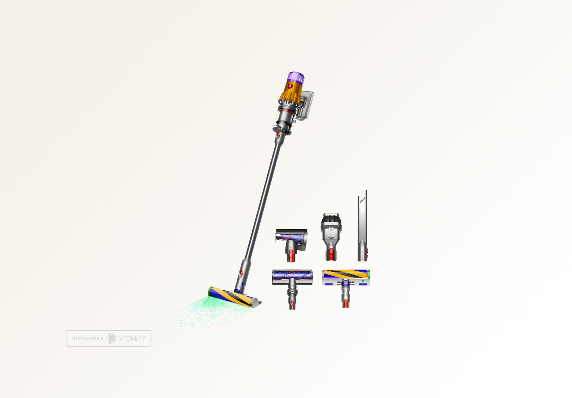 Беспроводной пылесос Dyson V12 Detect Slim Absolute (Серый/Золотой)