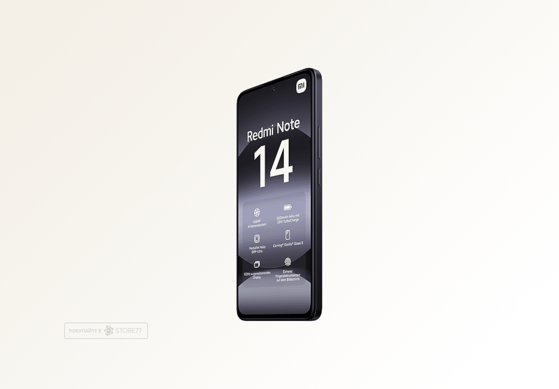 Телефон Xiaomi Redmi Note 14 8/256 ГБ, цвет: полуночно-черный (Midnight Black)