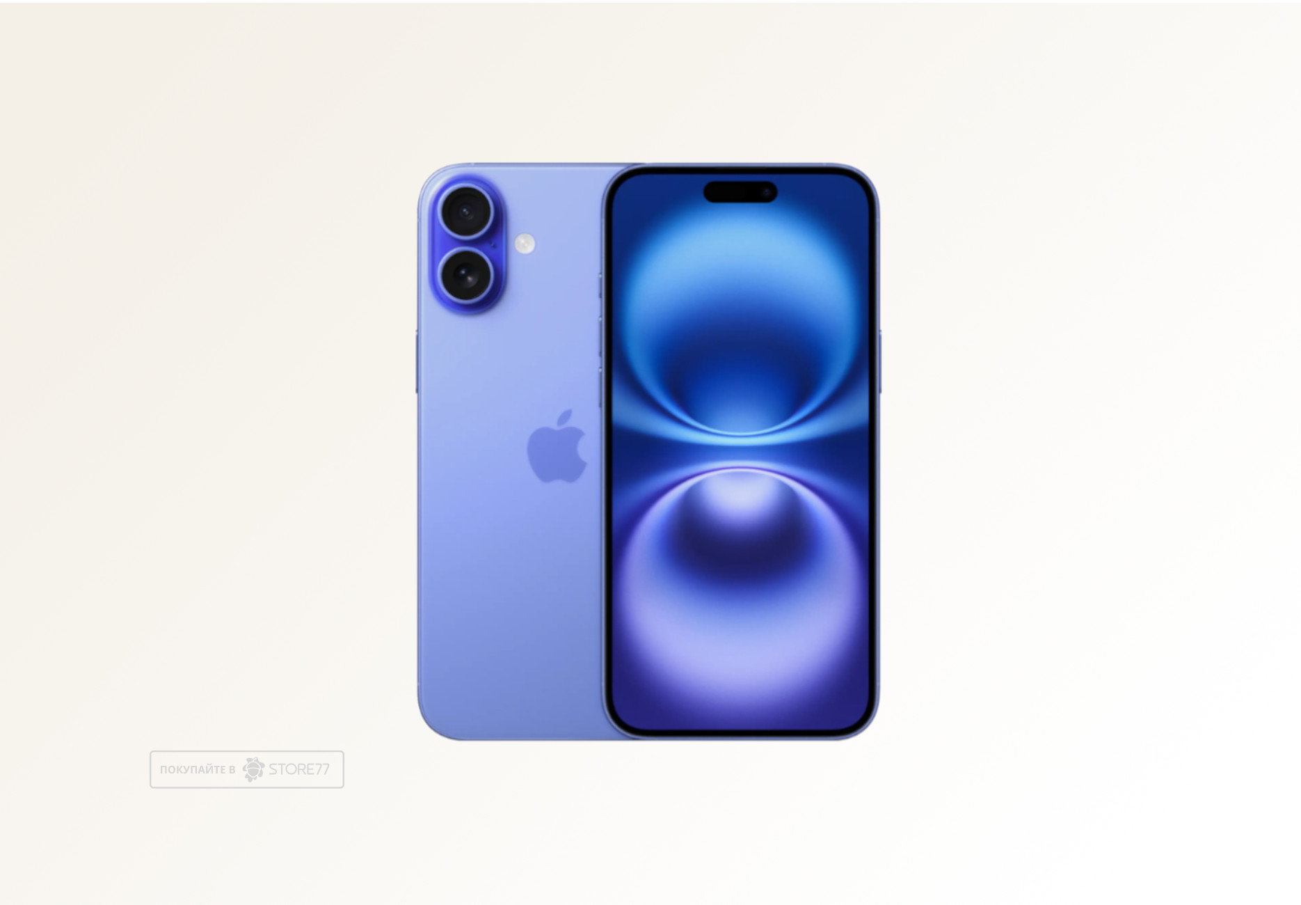 Телефон Apple iPhone 16 128 ГБ, цвет: ультрамарин (Ultramarine) (Восстановленный)