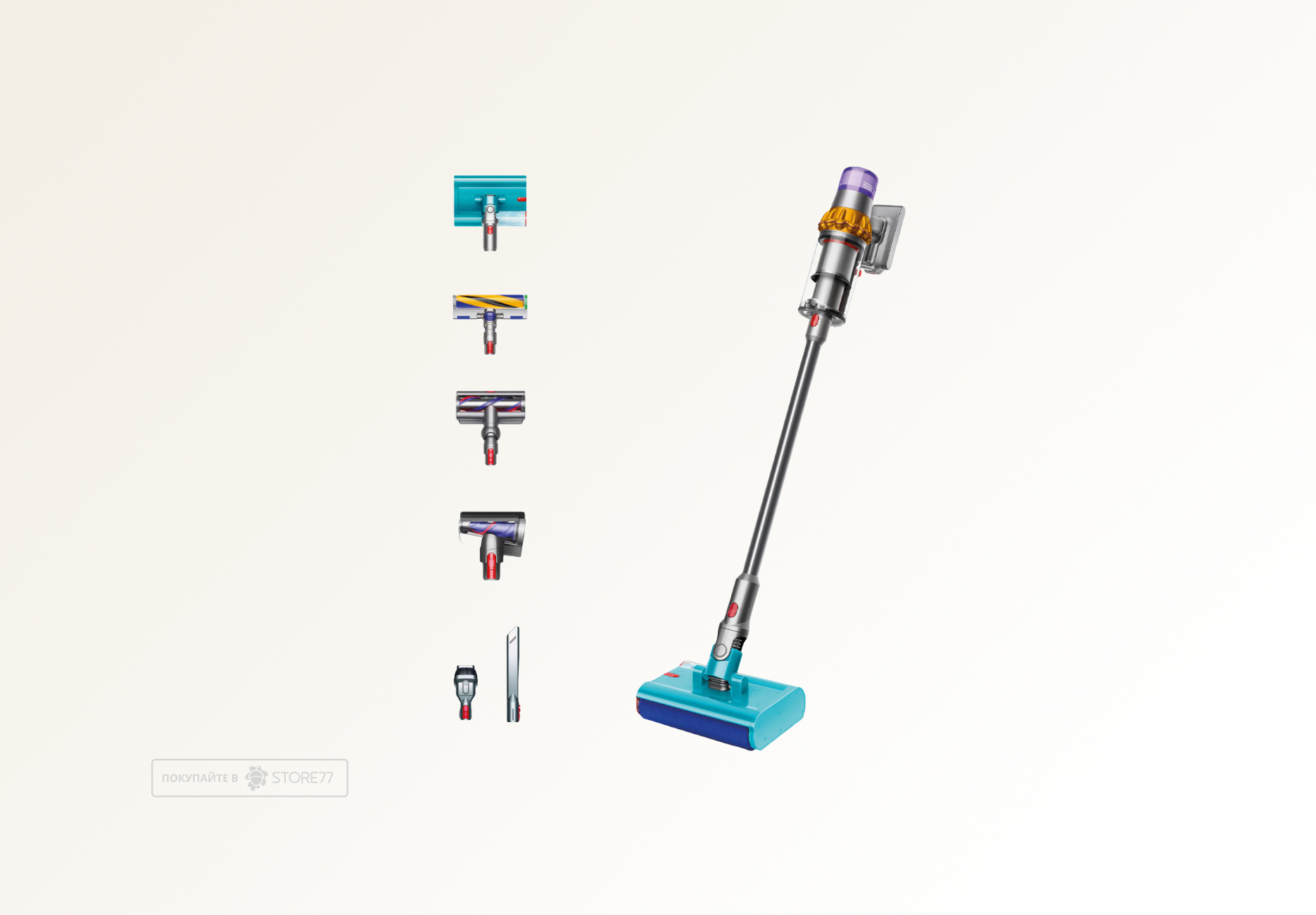 Беспроводной пылесос Dyson V15s Detect Submarine (Серый/Золотой) Вилка EU