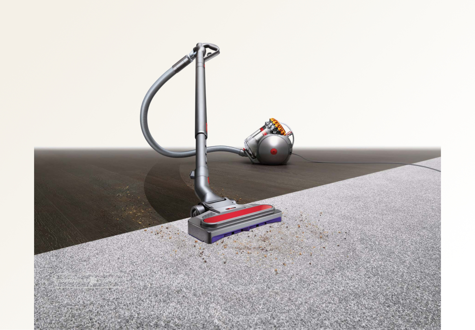 Пылесос Dyson Big Ball Multifloor 2, цвет: серебристый/желтый (Iron/Sprayed Yellow) вилка EU